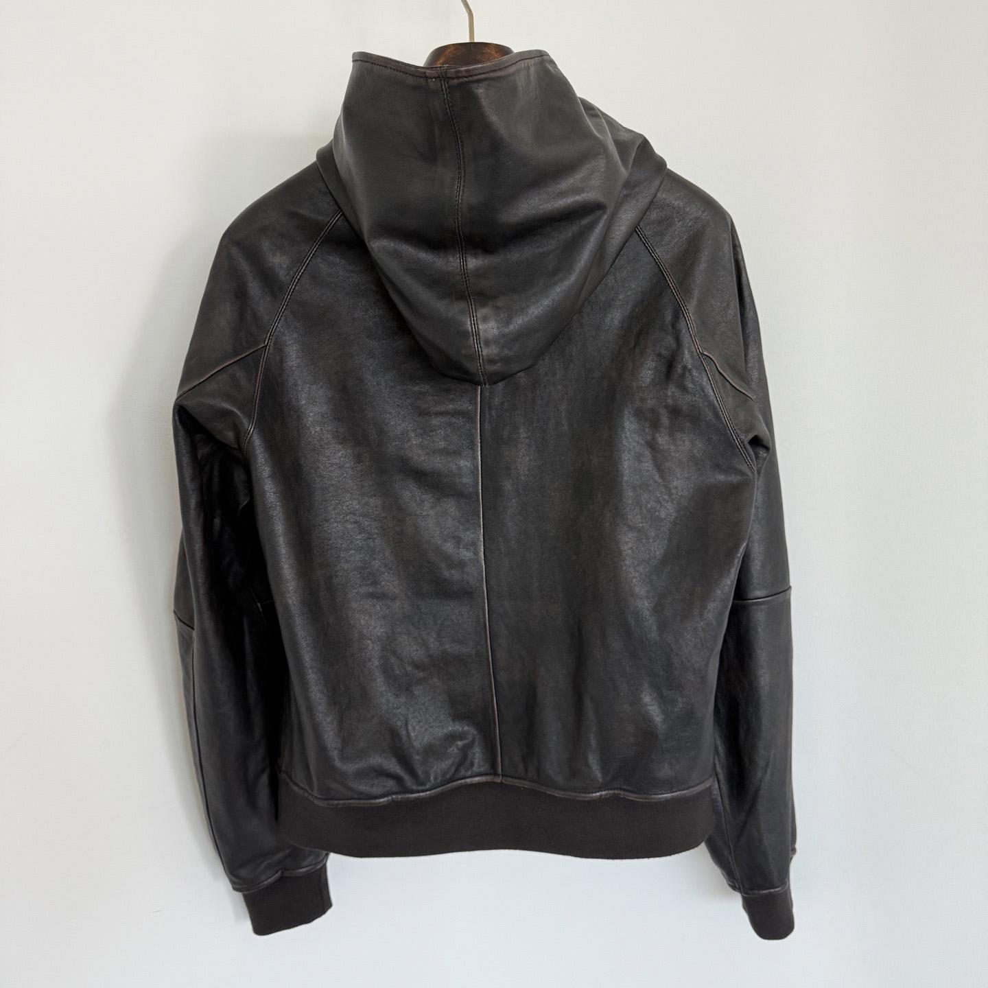 Prada Leather Hoodie - DopestKickz