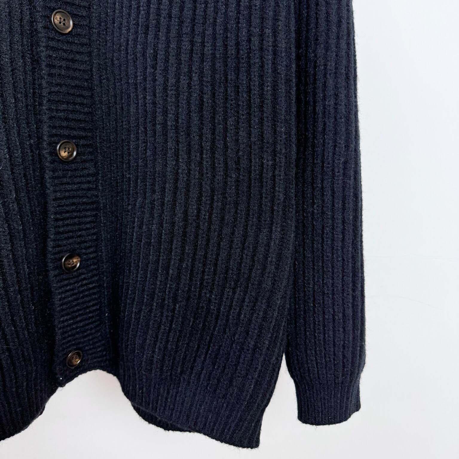 Prada Cashgora Ribbed-Knit Cardigan - DopestKickz