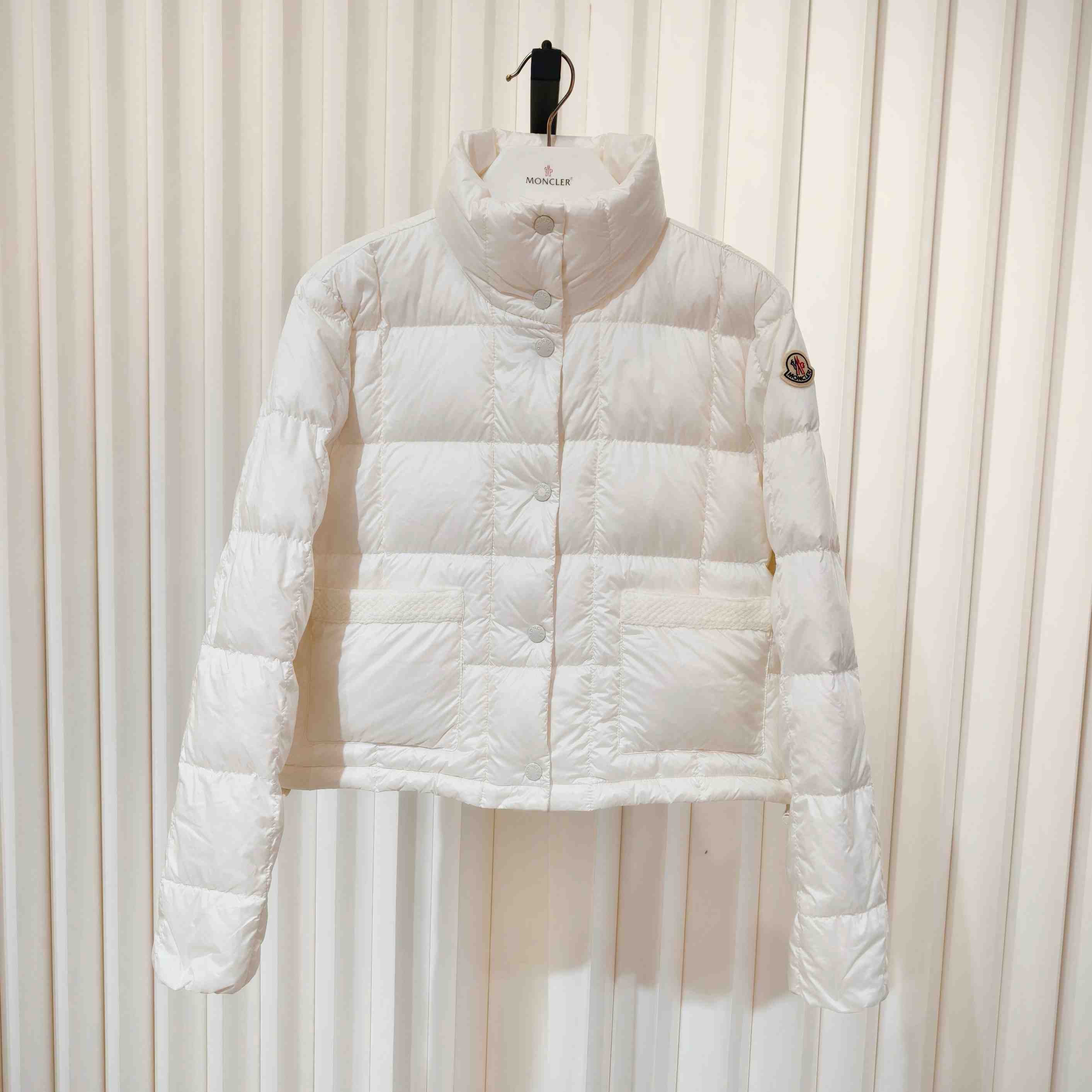 Moncler Jarcieu Braided Trim Short Down Jacket  - DopestKickz