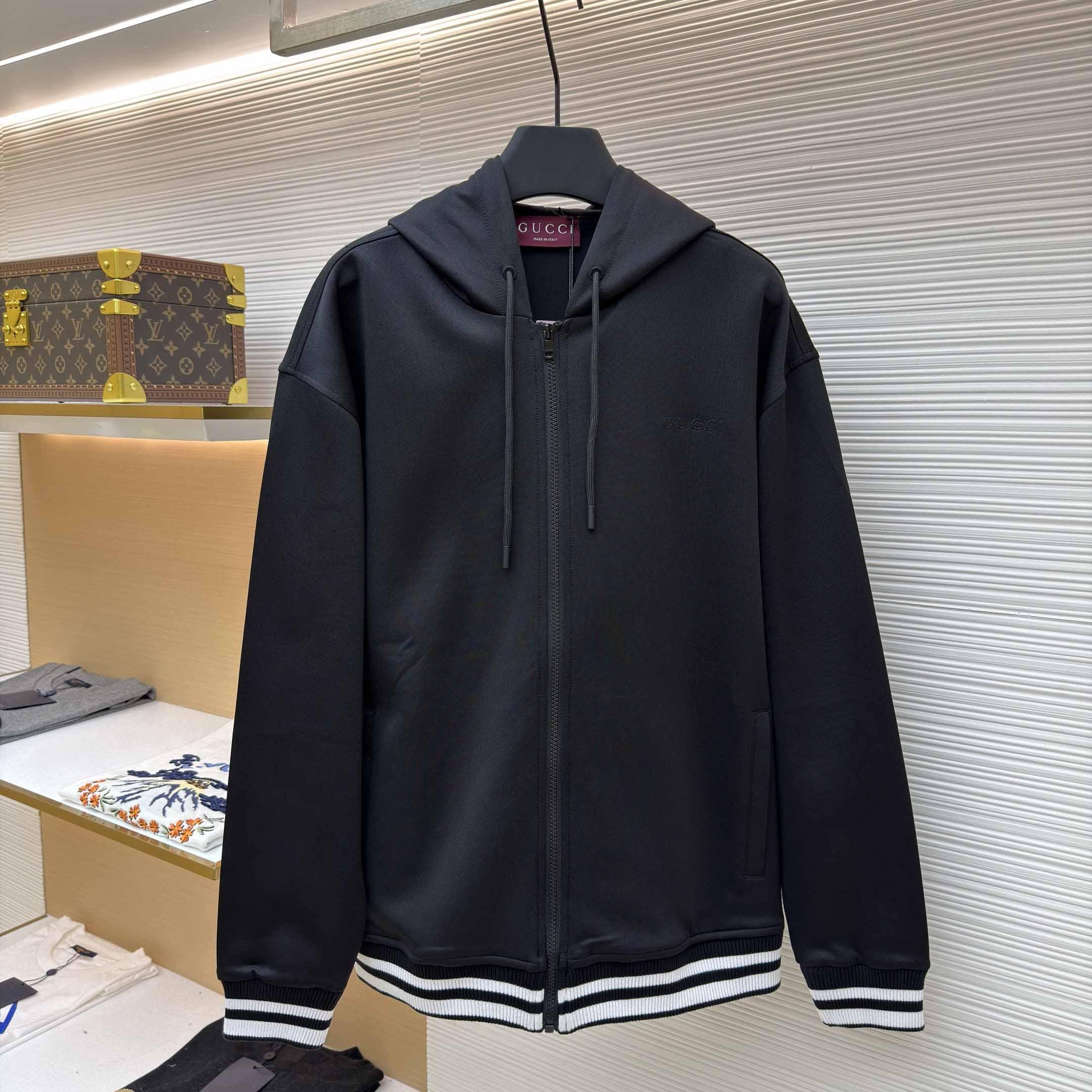 Gucci Technical Jersey Hooded Zip Jacket - DopestKickz