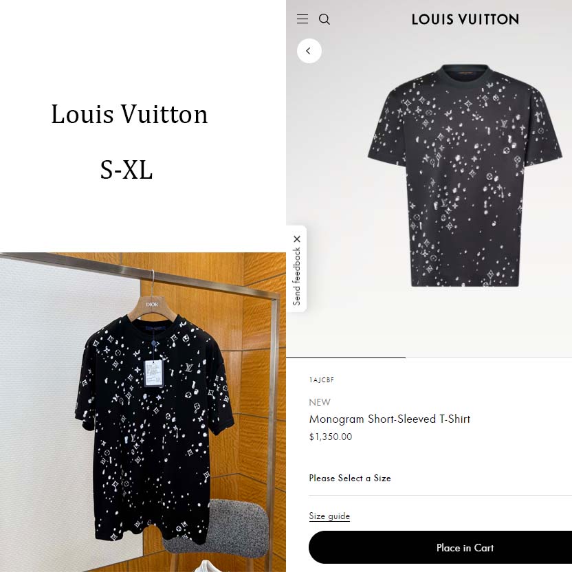 Louis Vuitton Monogram Short-Sleeved T-Shirt   1AJCBF - DopestKickz