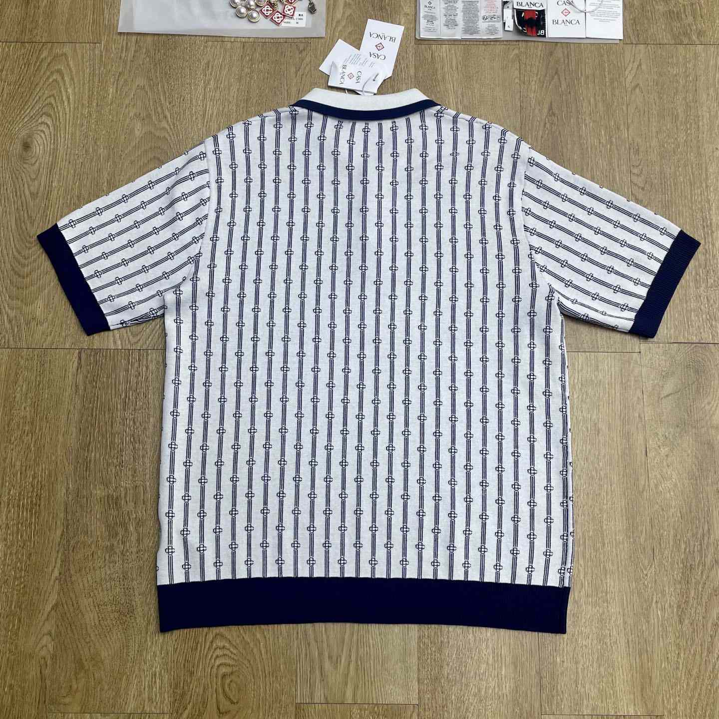 Casablanca Monogram Polo Shirt    D0112 - DopestKickz