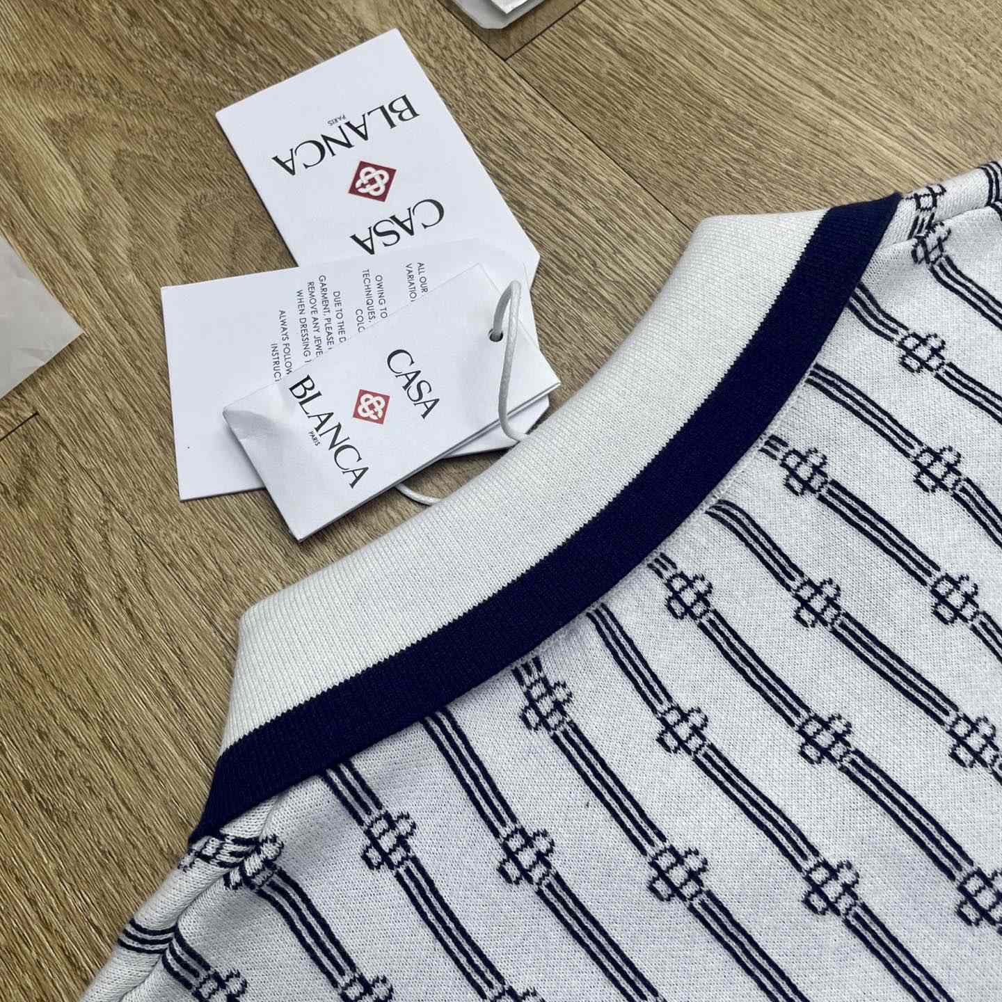 Casablanca Monogram Polo Shirt    D0112 - DopestKickz