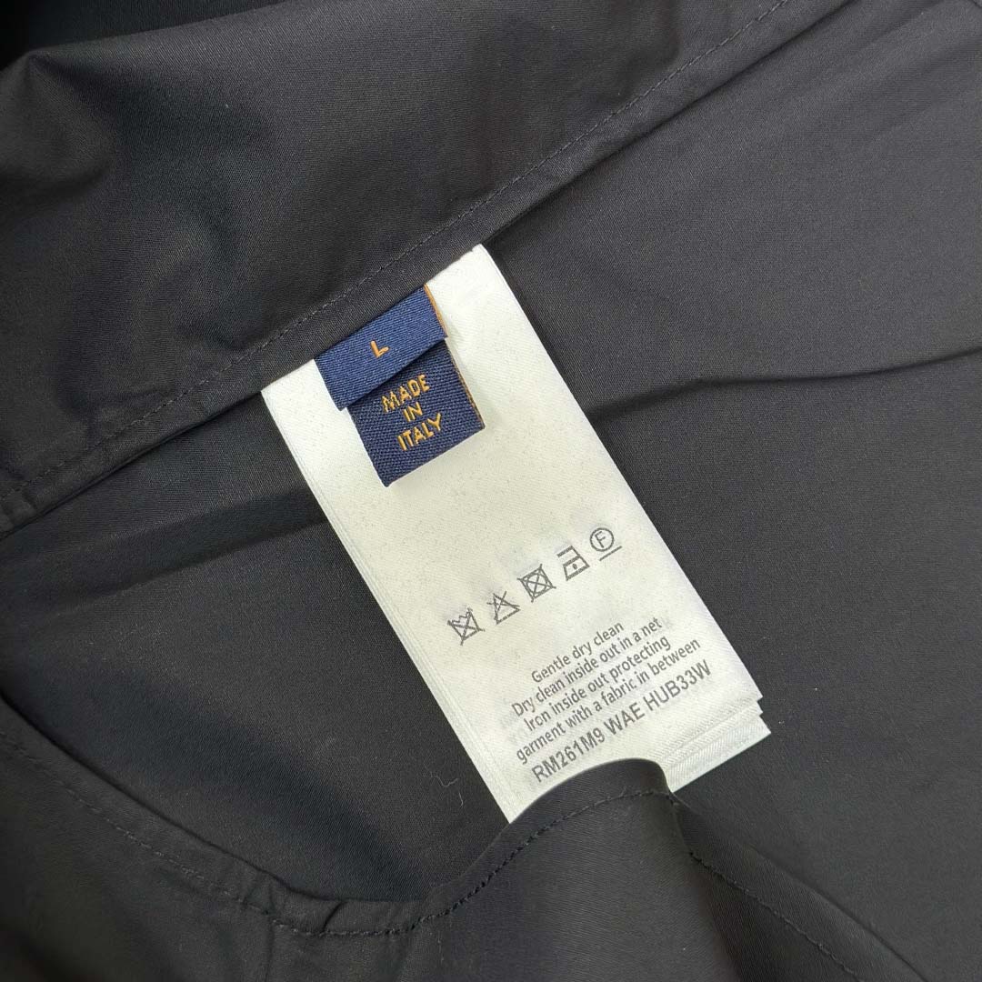 Louis Vuitton Embossed Signature Long-Sleeved Cotton Shirt    - DopestKickz