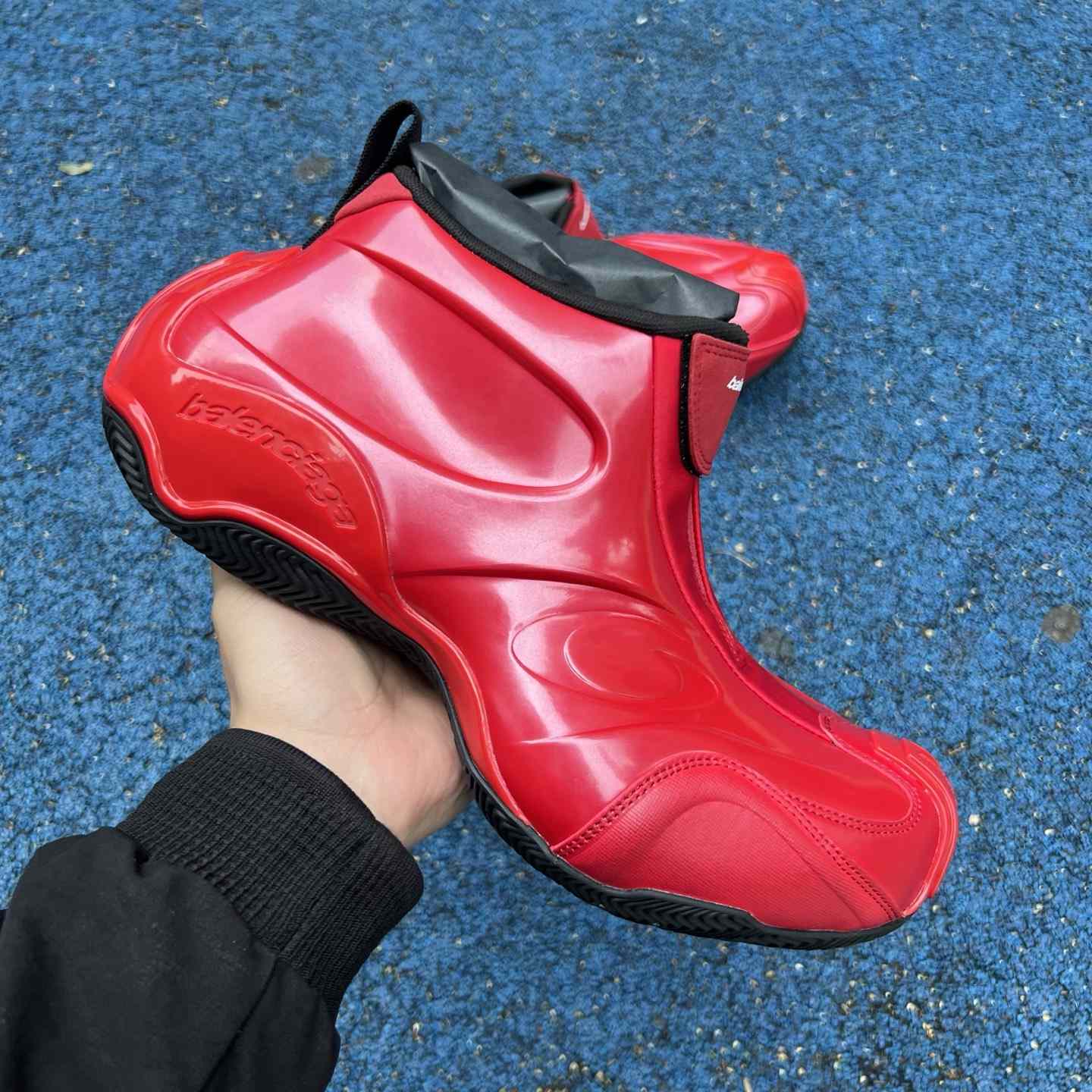 Balenciaga Basketball Sneaker 19th Edition “Black/Red” 824909WBKBM6010 - DopestKickz