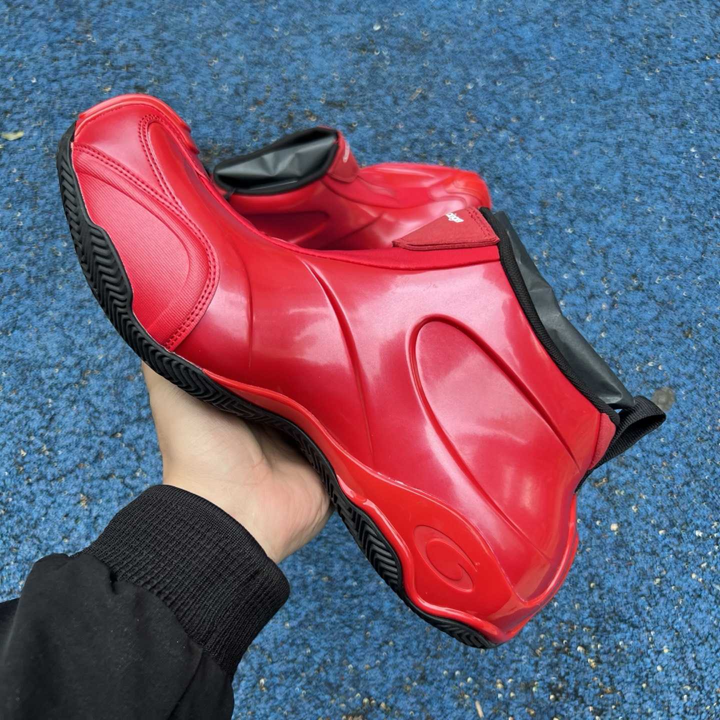 Balenciaga Basketball Sneaker 19th Edition “Black/Red” 824909WBKBM6010 - DopestKickz