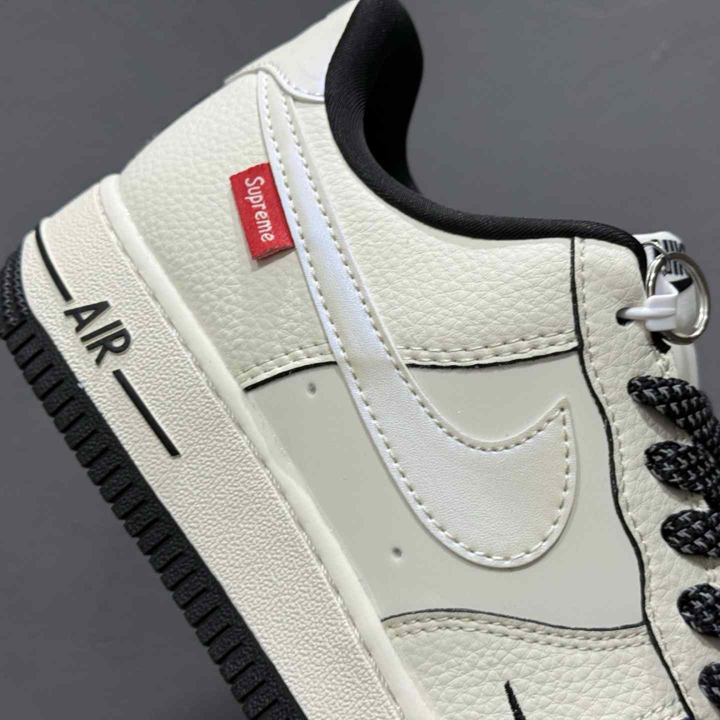 Supreme x Nike Air Force 1 ’07 Low “Sail / Black Trim” – XX3168-220 - DopestKickz