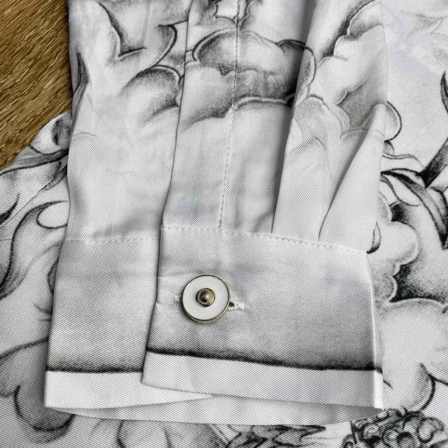 Casablanca Tattoo Long Sleeve Silk Shirt   CA3549 - DopestKickz