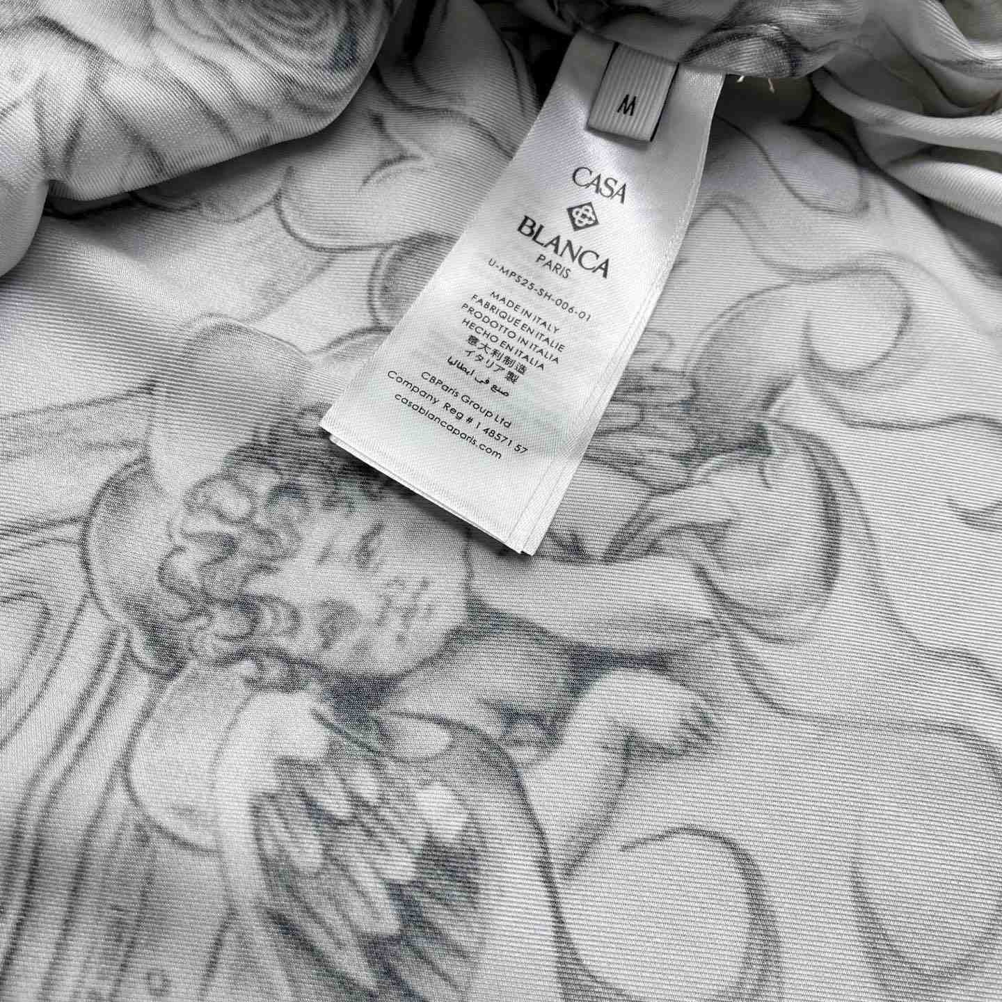 Casablanca Tattoo Long Sleeve Silk Shirt   CA3549 - DopestKickz