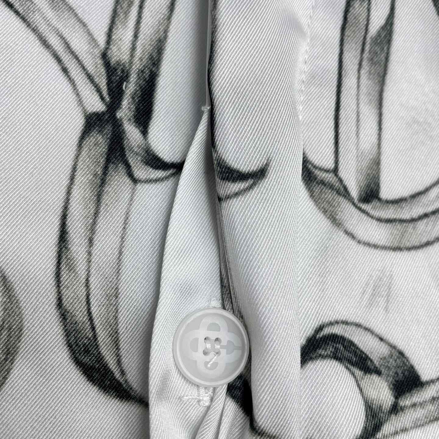 Casablanca Tattoo Long Sleeve Silk Shirt   CA3549 - DopestKickz