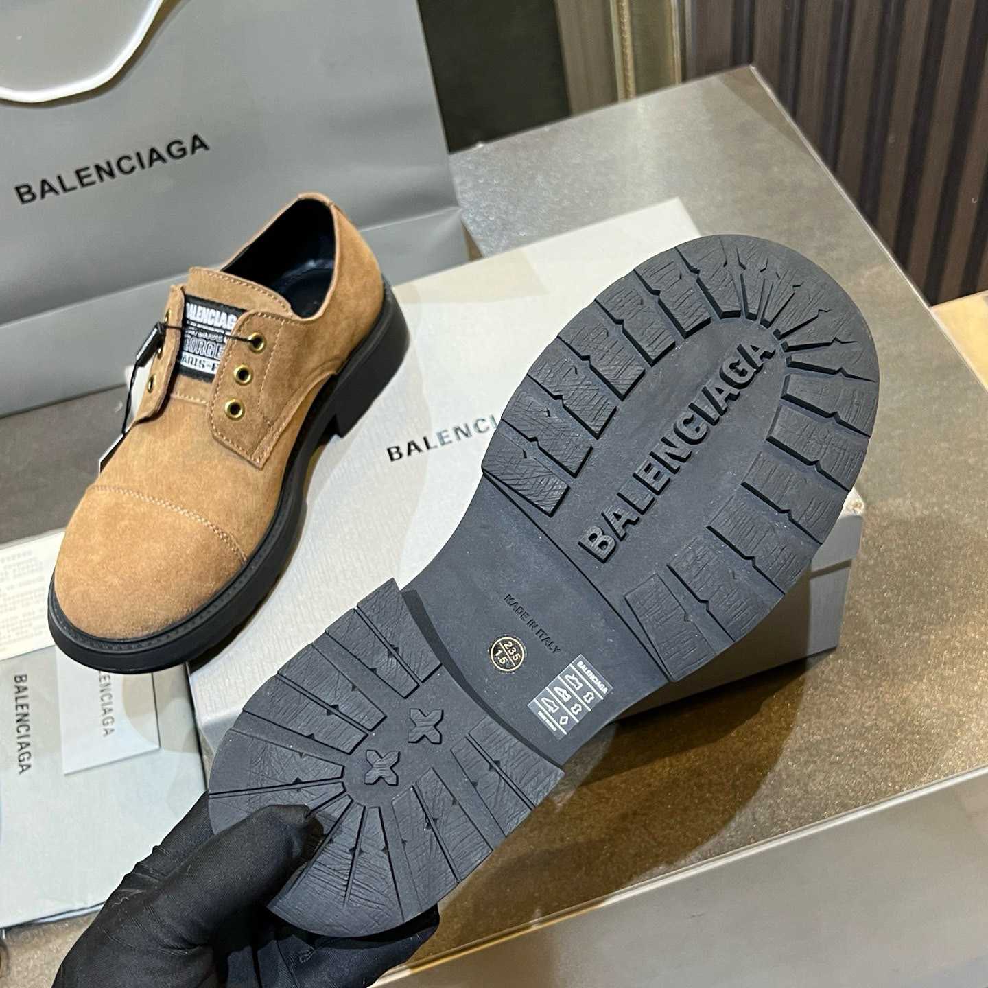 Balenciaga Gray Truck Derby - DopestKickz