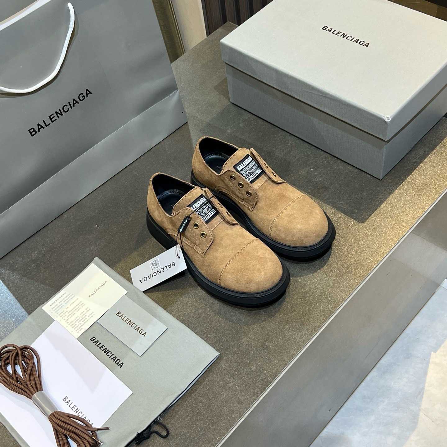 Balenciaga Gray Truck Derby - DopestKickz