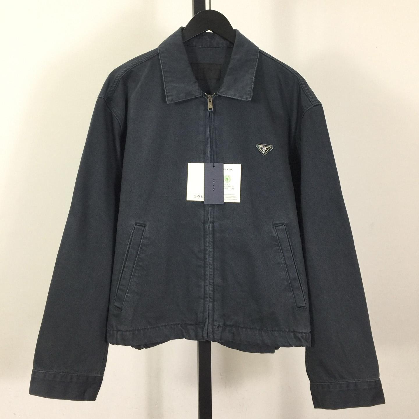 Prada Denim Blouson Jacket - DopestKickz