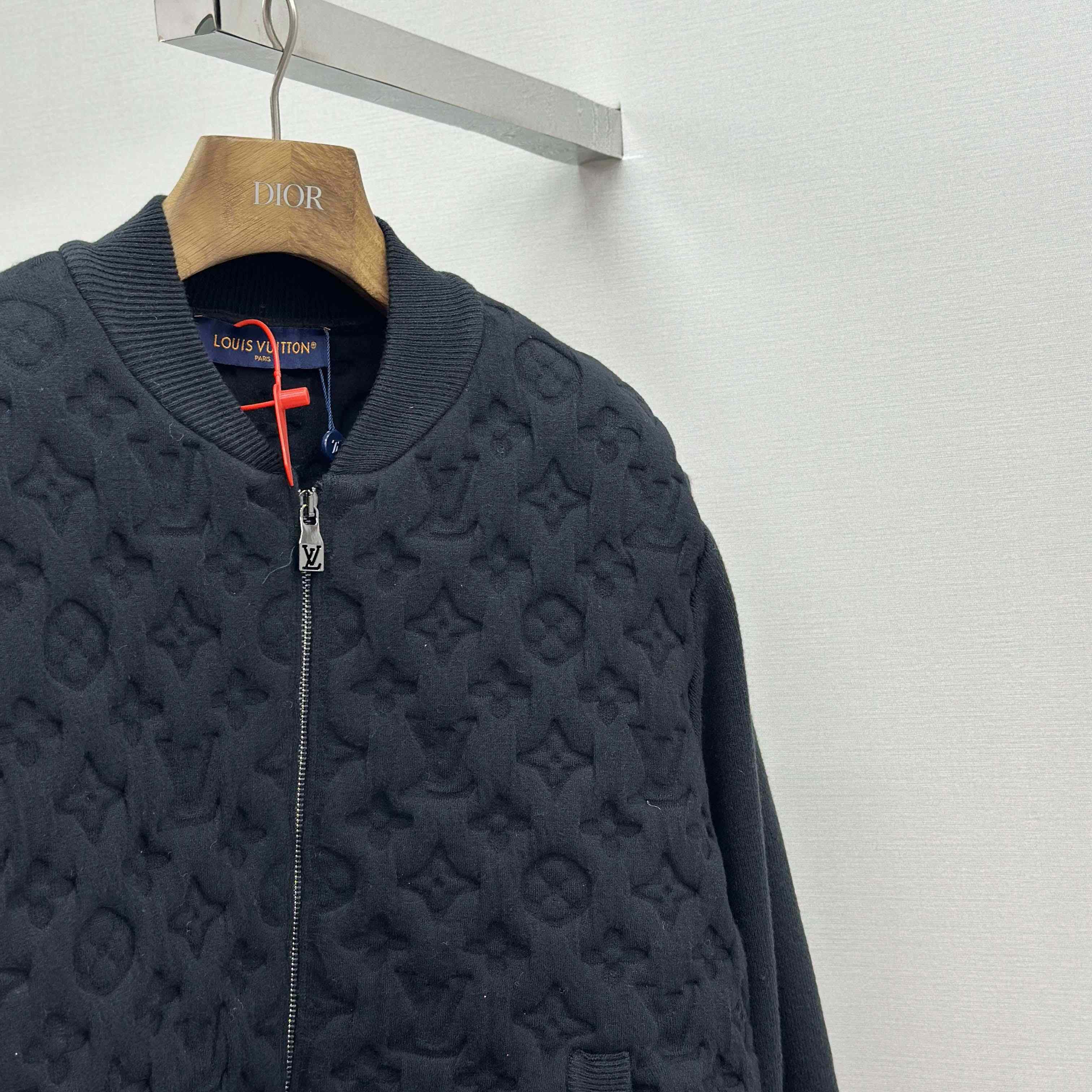 Louis Vuitton Monogram Padded Wool Blend Bomber   1AGJV7 - DopestKickz