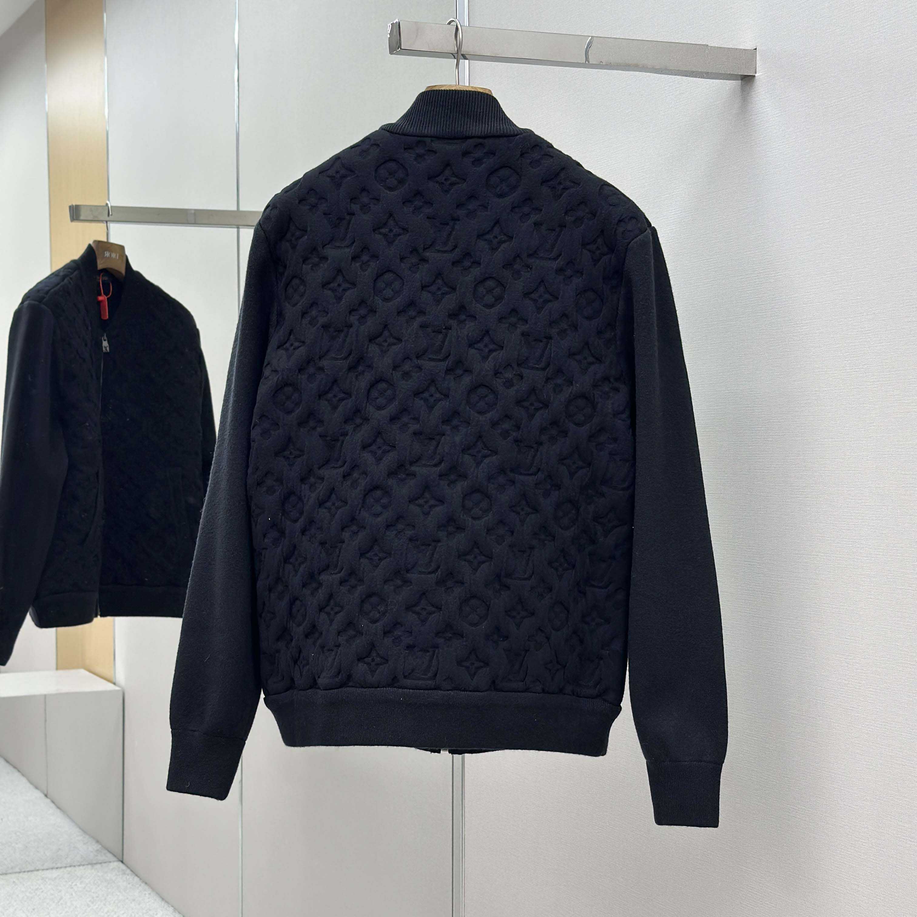 Louis Vuitton Monogram Padded Wool Blend Bomber   1AGJV7 - DopestKickz