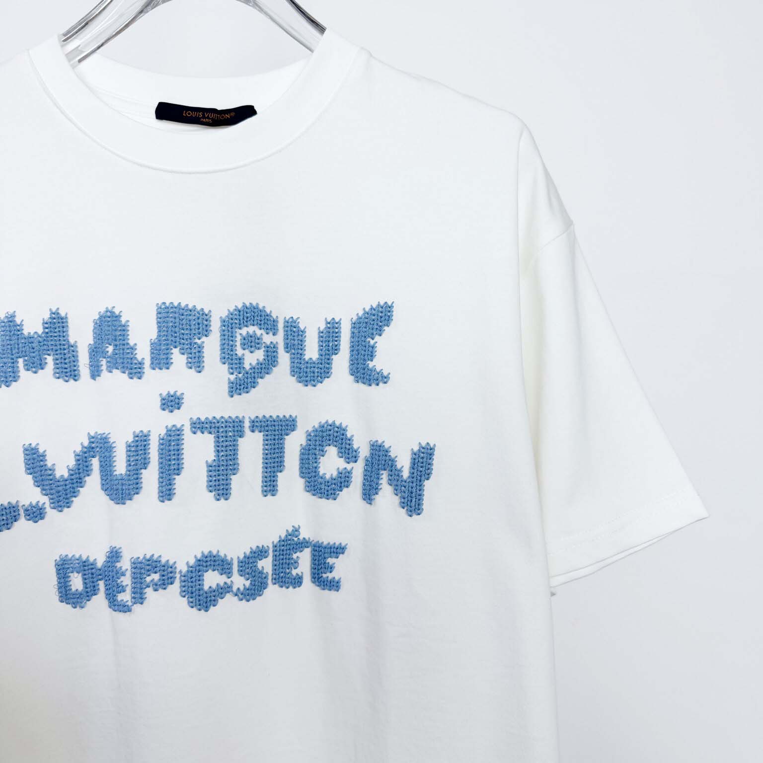 Louis Vuitton Embroidered Signature T-Shirt   1AIKD9 - DopestKickz