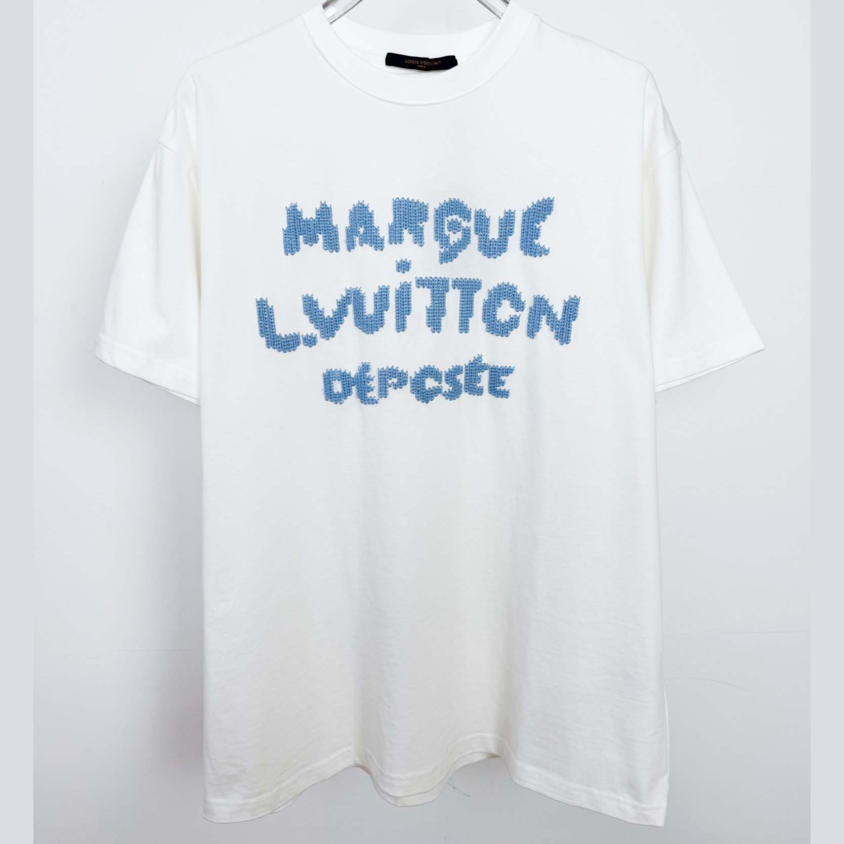 Louis Vuitton Embroidered Signature T-Shirt   1AIKD9 - DopestKickz