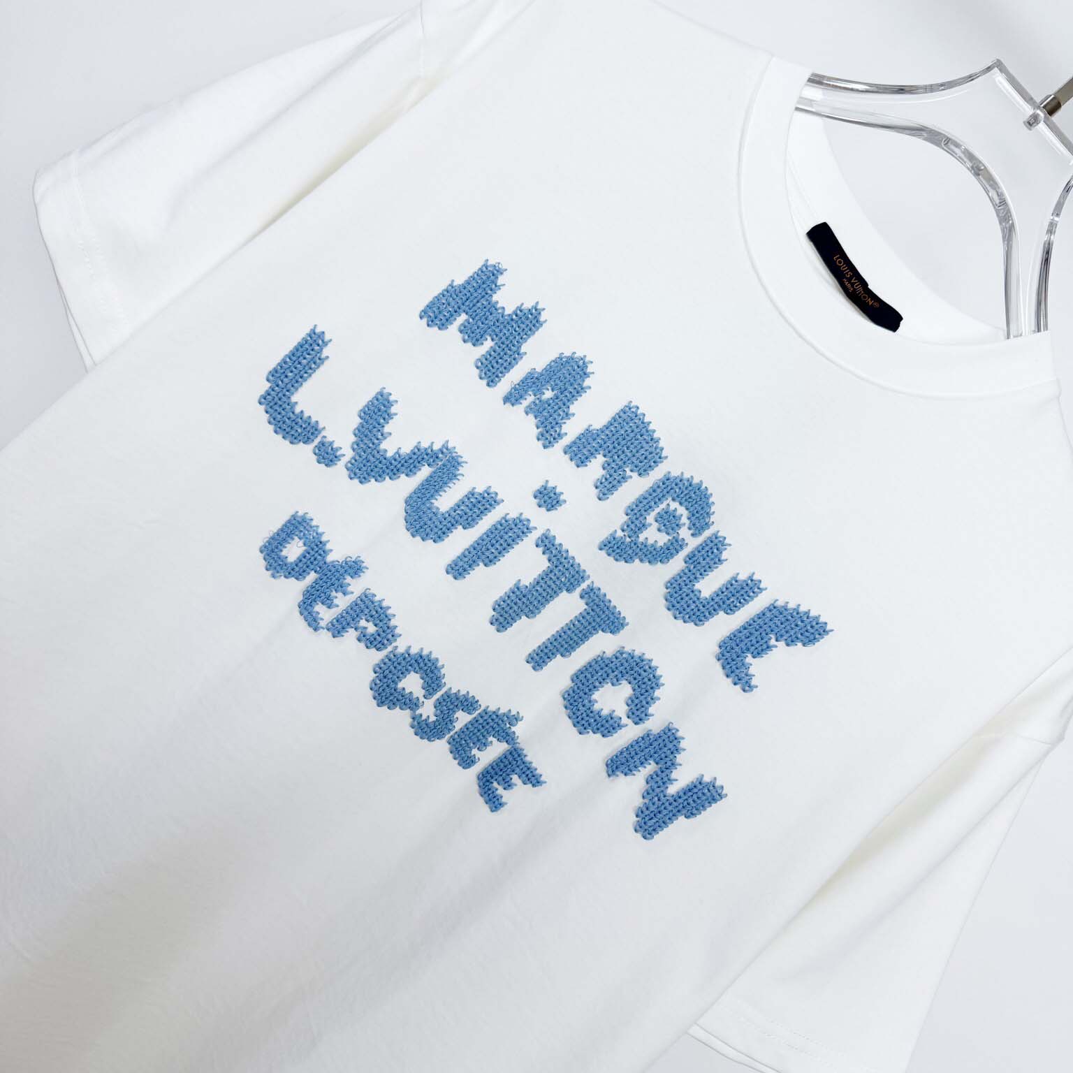 Louis Vuitton Embroidered Signature T-Shirt   1AIKD9 - DopestKickz