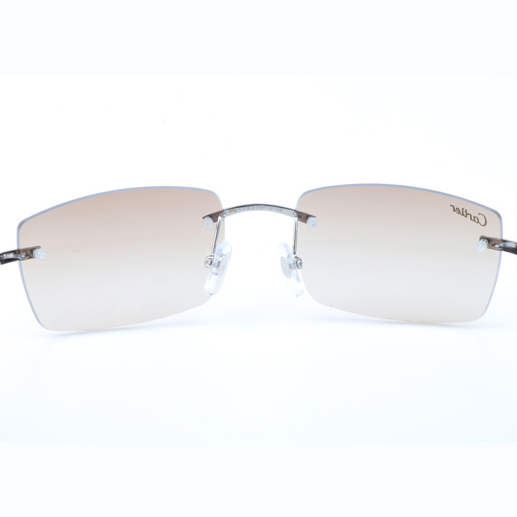 Cartier CT_3524012 Shell Mix White Buffalo Sunglasses In Silver Brown - DopestKickz