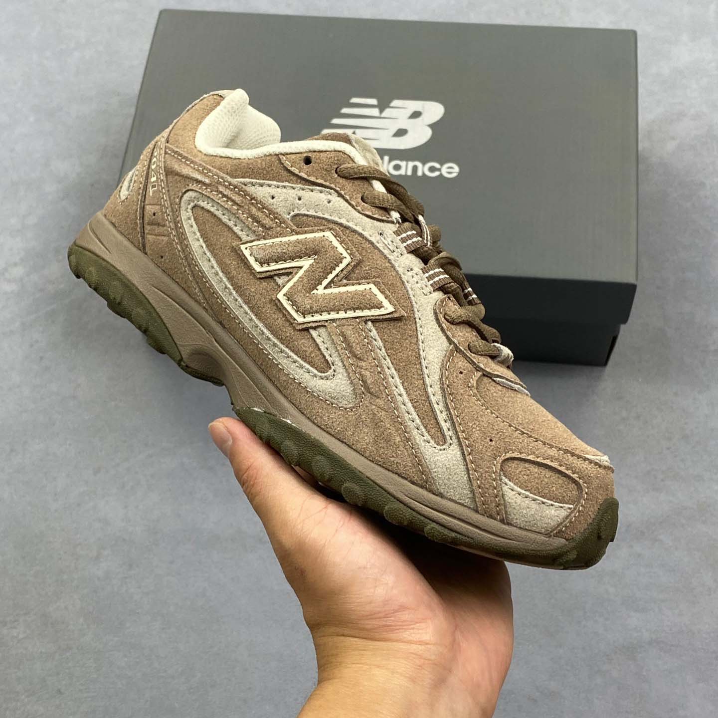 New Balance 204 Series Retro Breathable Running Shoes Light Brown U204LMMA - DopestKickz