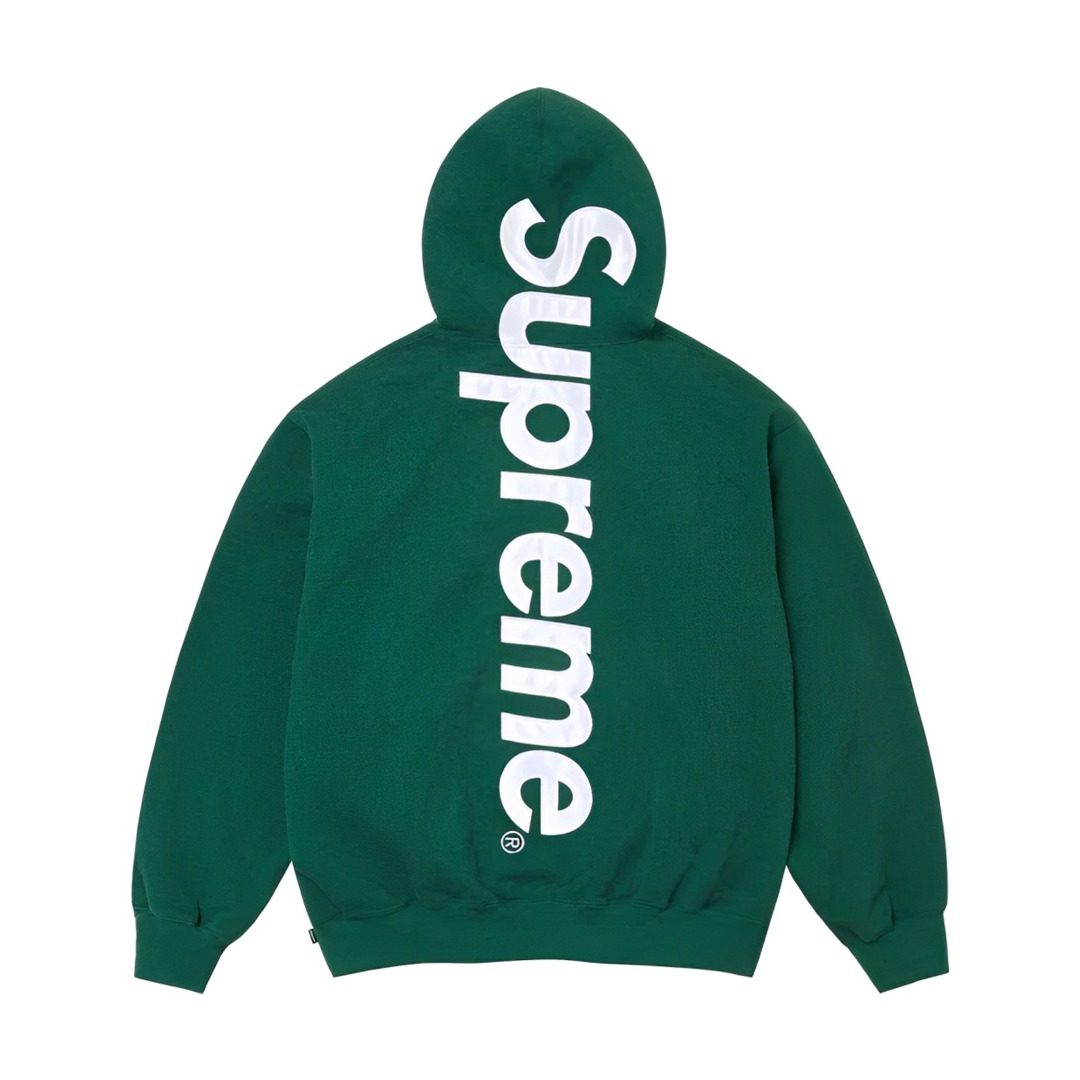 Supreme Satin Appliqué Hooded Sweatshirt - DopestKickz