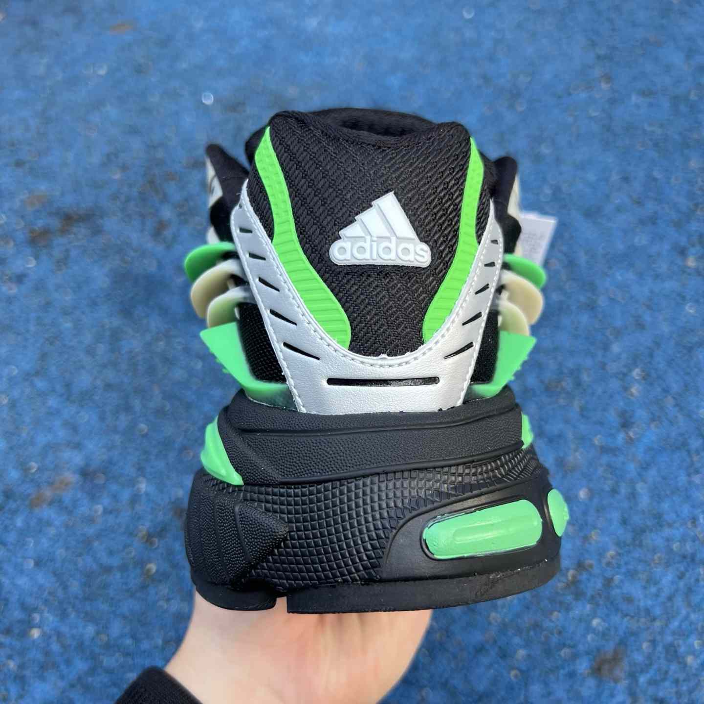 Pharrell x Virginia x adidas Adistar Jellyfish “Black/Green” Comfortable Fashion Slide JP9266 - DopestKickz