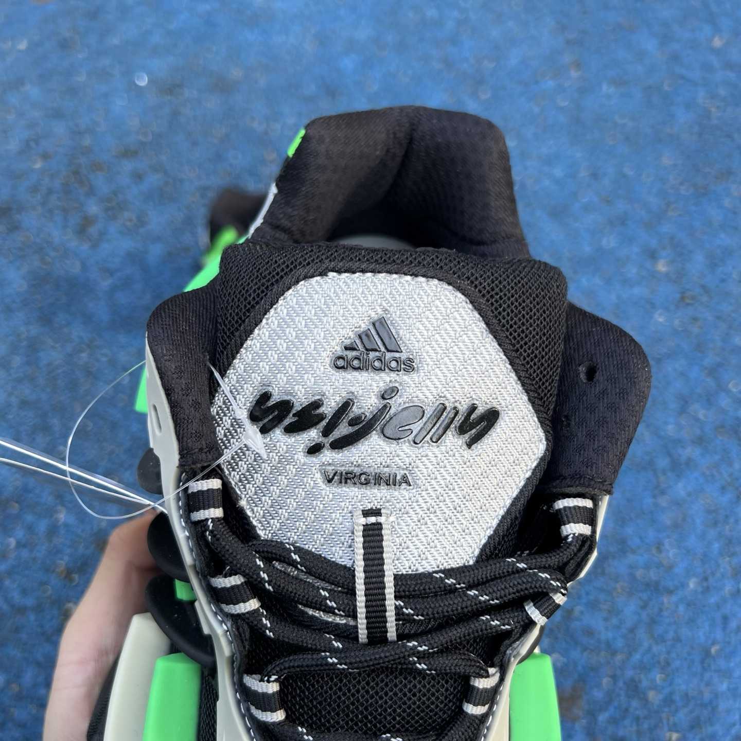 Pharrell x Virginia x adidas Adistar Jellyfish “Black/Green” Comfortable Fashion Slide JP9266 - DopestKickz