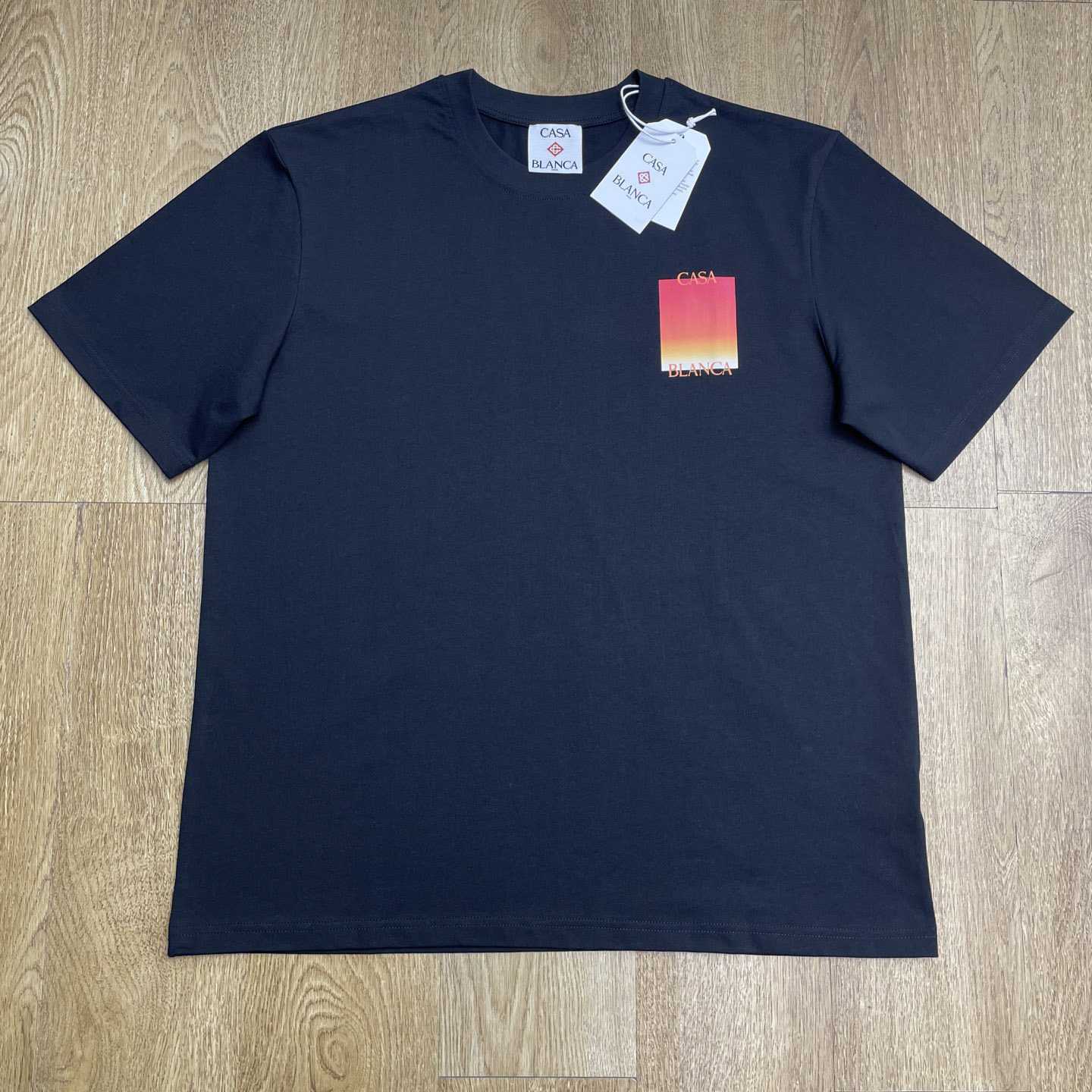 Casablanca Gradient Square Short Sleeve T-Shirt   C1101 - DopestKickz