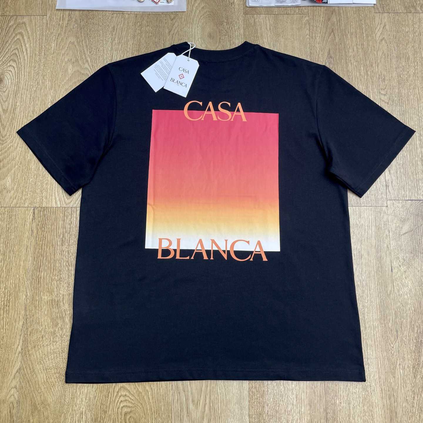 Casablanca Gradient Square Short Sleeve T-Shirt   C1101 - DopestKickz