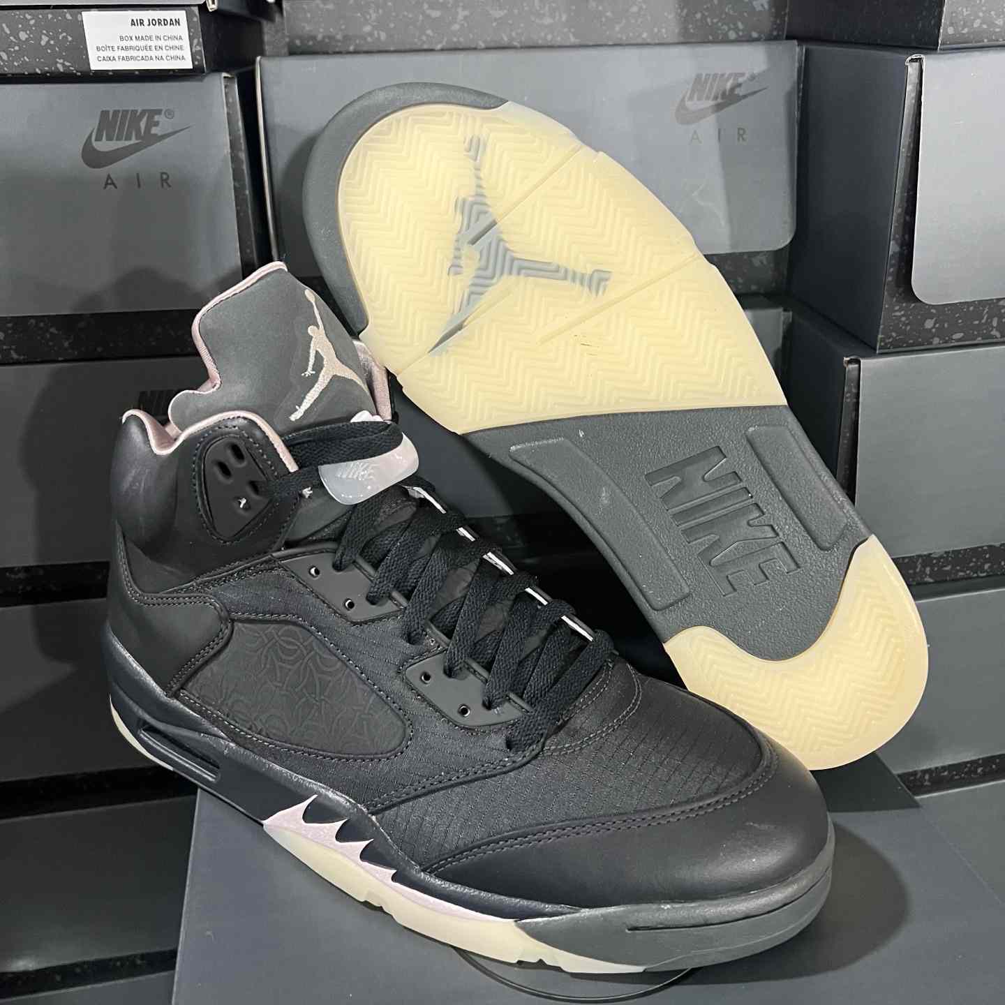 PSG x Air Jordan 5 “Off Noir” HQ3004-001  - DopestKickz