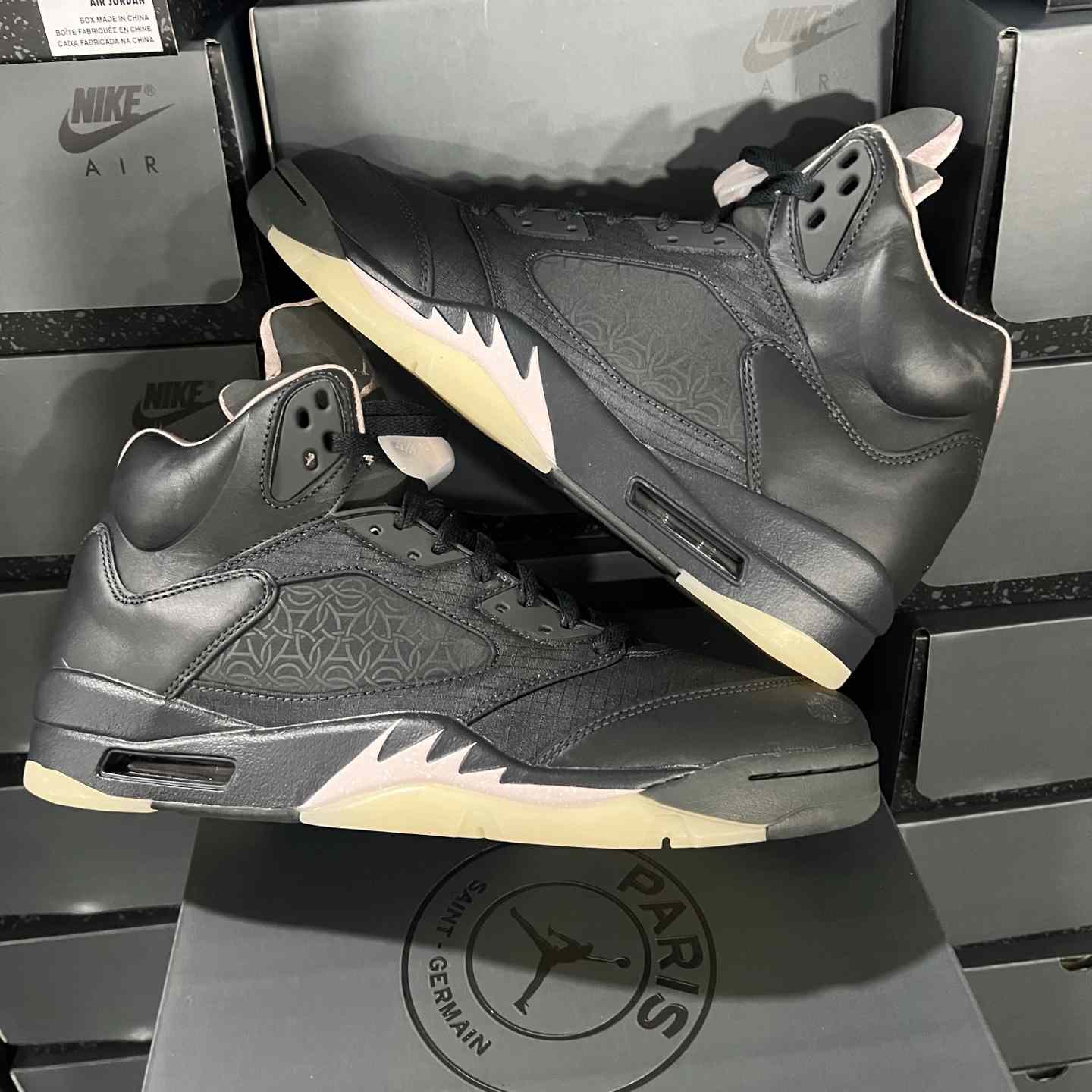 PSG x Air Jordan 5 “Off Noir” HQ3004-001  - DopestKickz