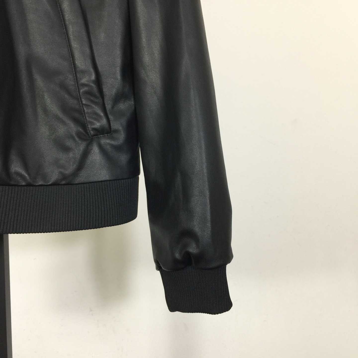 Prada Leather Bomber Jacket - DopestKickz
