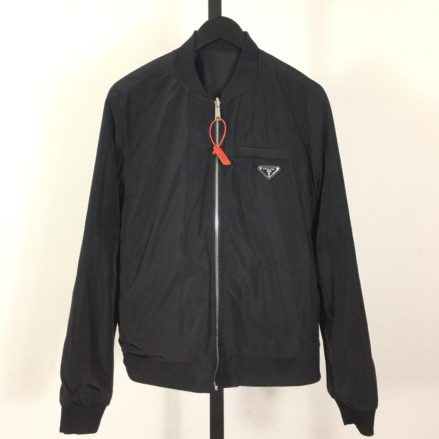 Prada Leather Bomber Jacket - DopestKickz