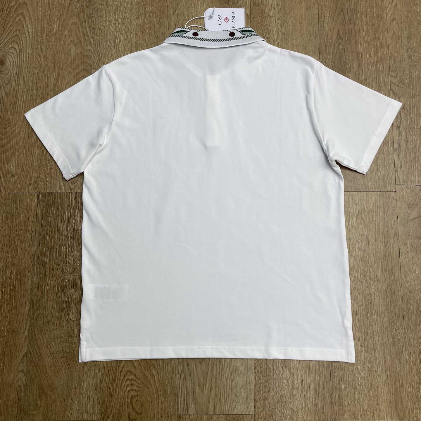 Casablanca Laurel Pique Short Sleeve Polo Shirt    c1097 - DopestKickz