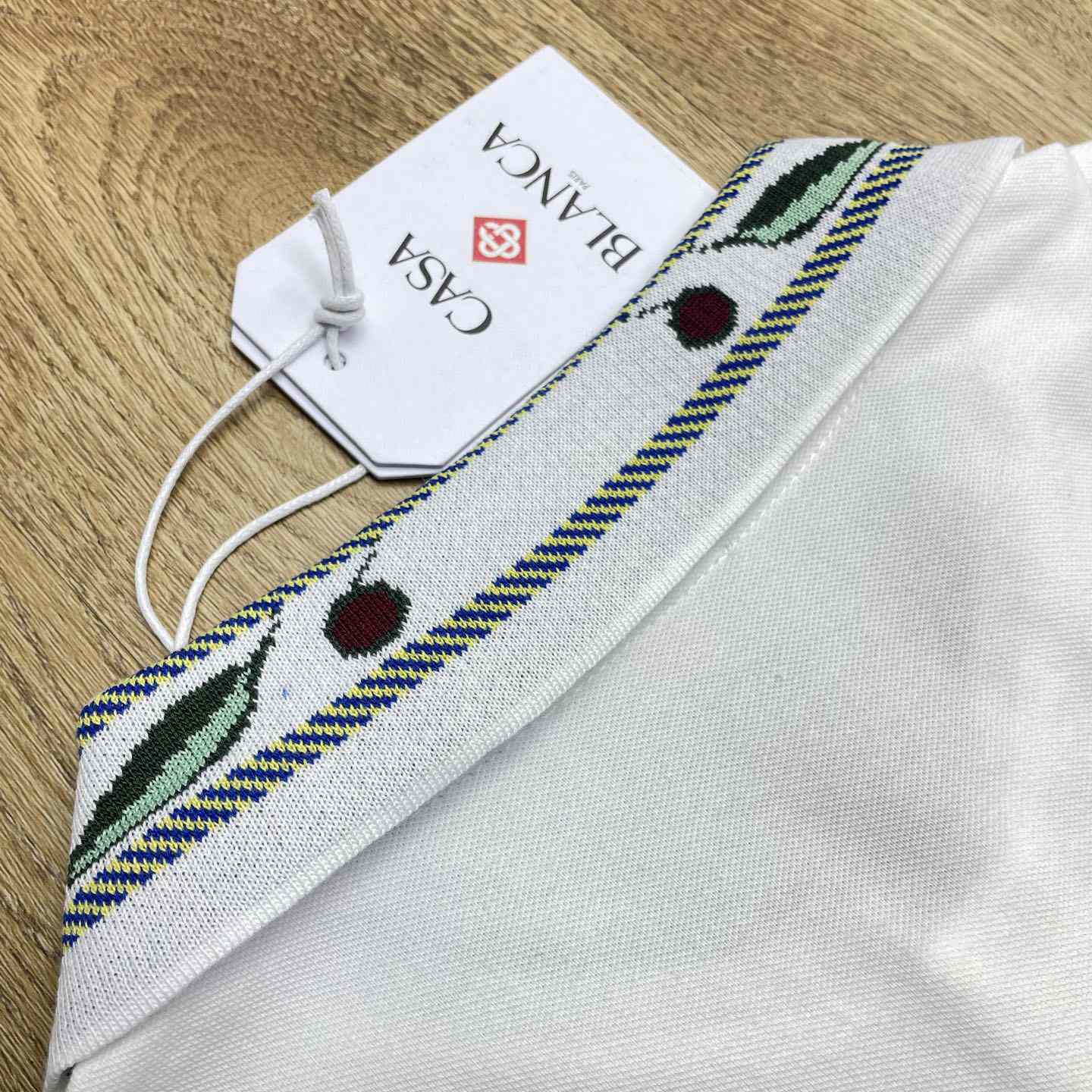 Casablanca Laurel Pique Short Sleeve Polo Shirt    c1097 - DopestKickz