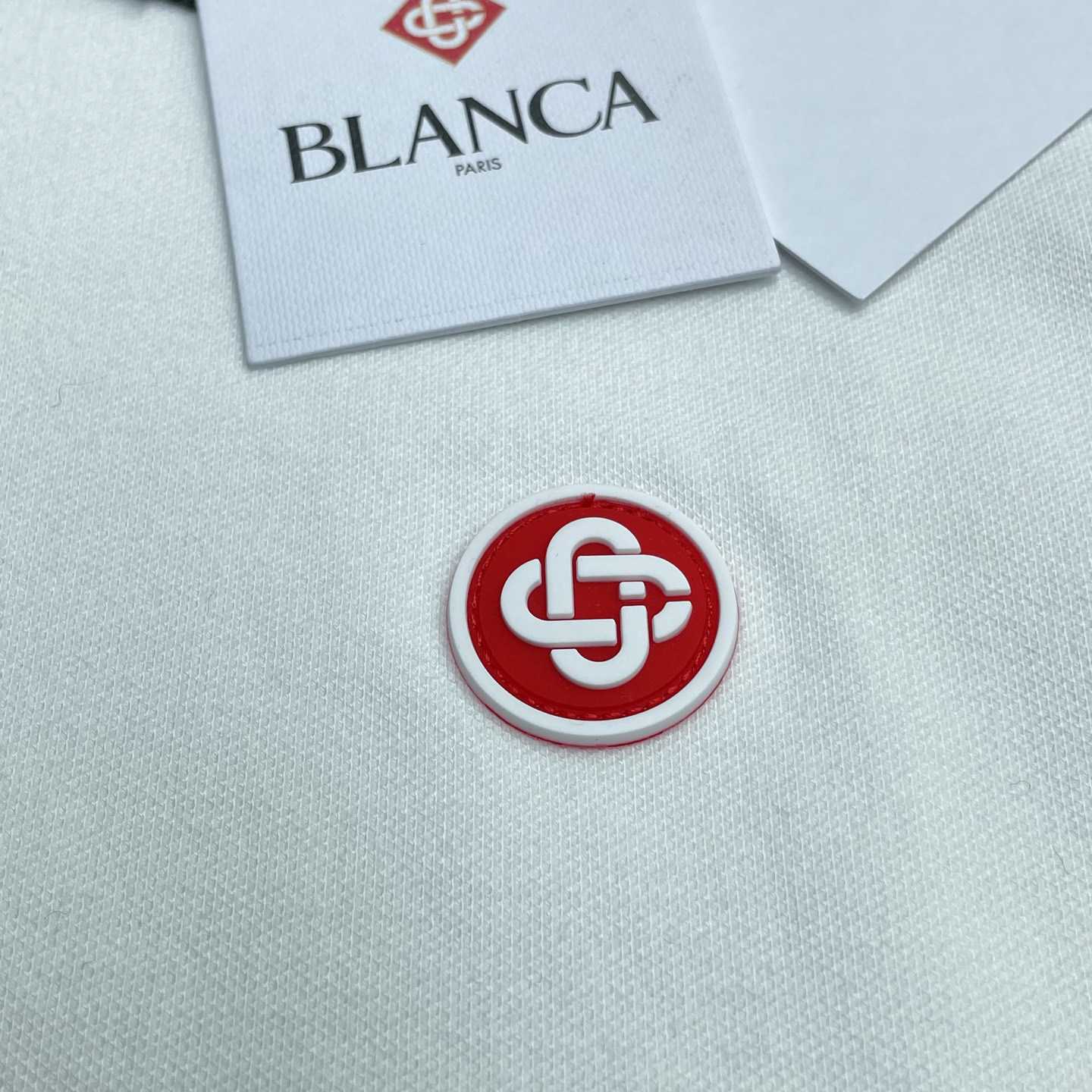 Casablanca Laurel Pique Short Sleeve Polo Shirt    c1097 - DopestKickz