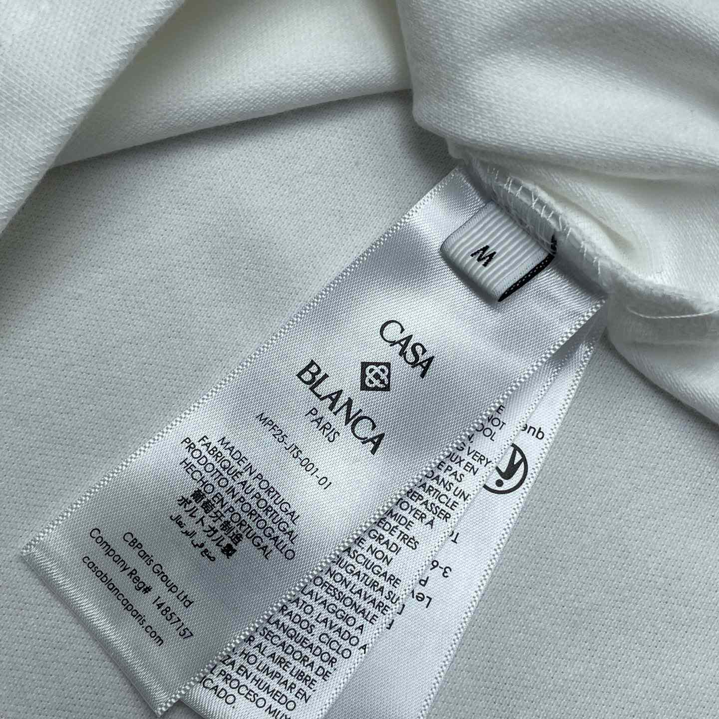 Casablanca Laurel Pique Short Sleeve Polo Shirt    c1097 - DopestKickz