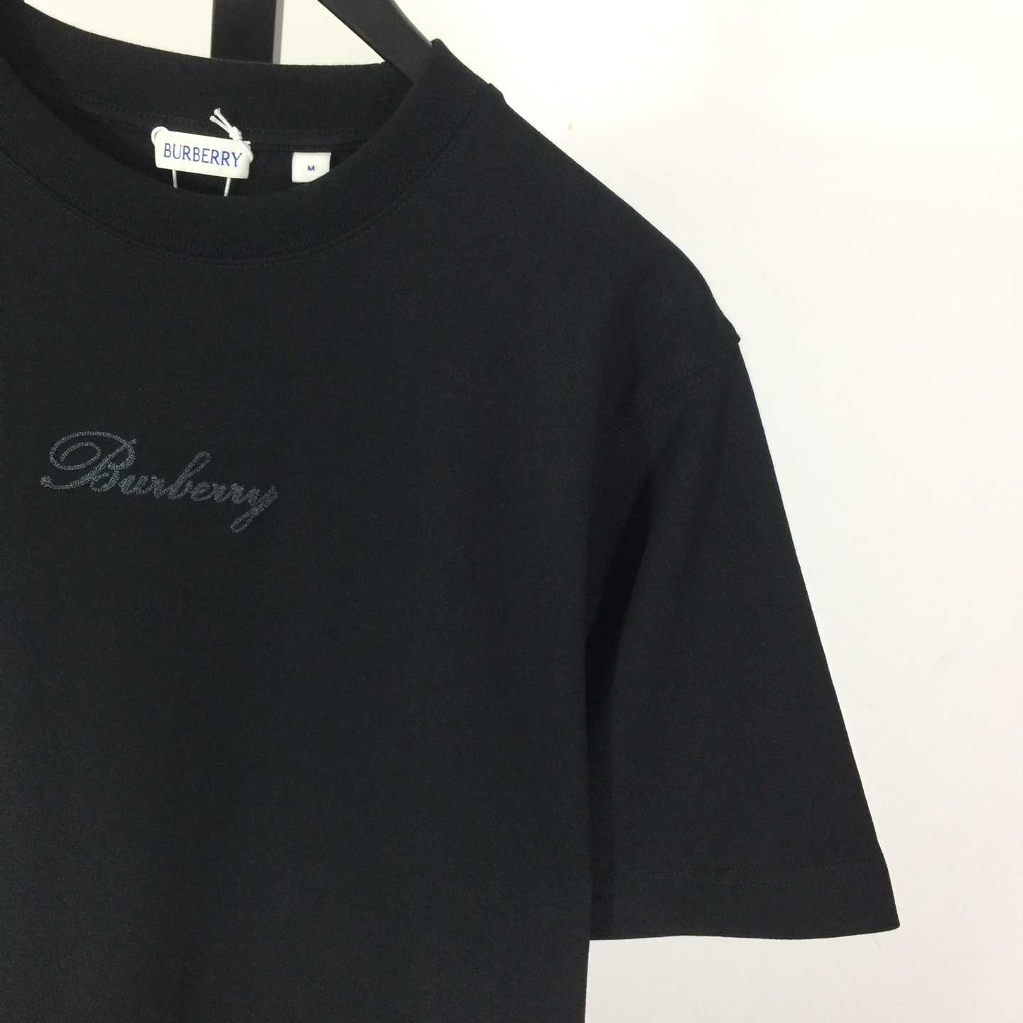 Burberry Check Cursive Logo Cotton T-shirt - DopestKickz