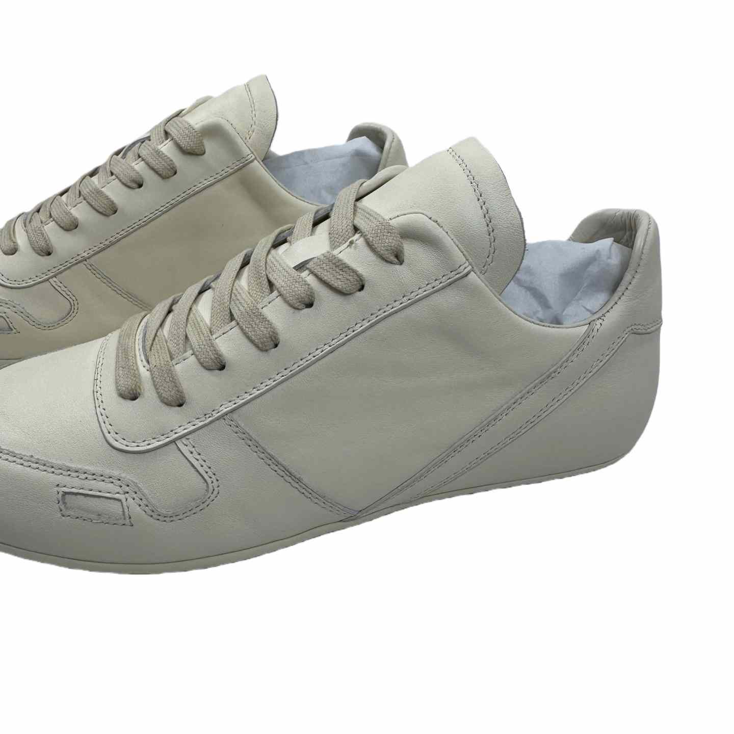 Rick Owens Minimal Sneak Leather Panel Sneakers - DopestKickz