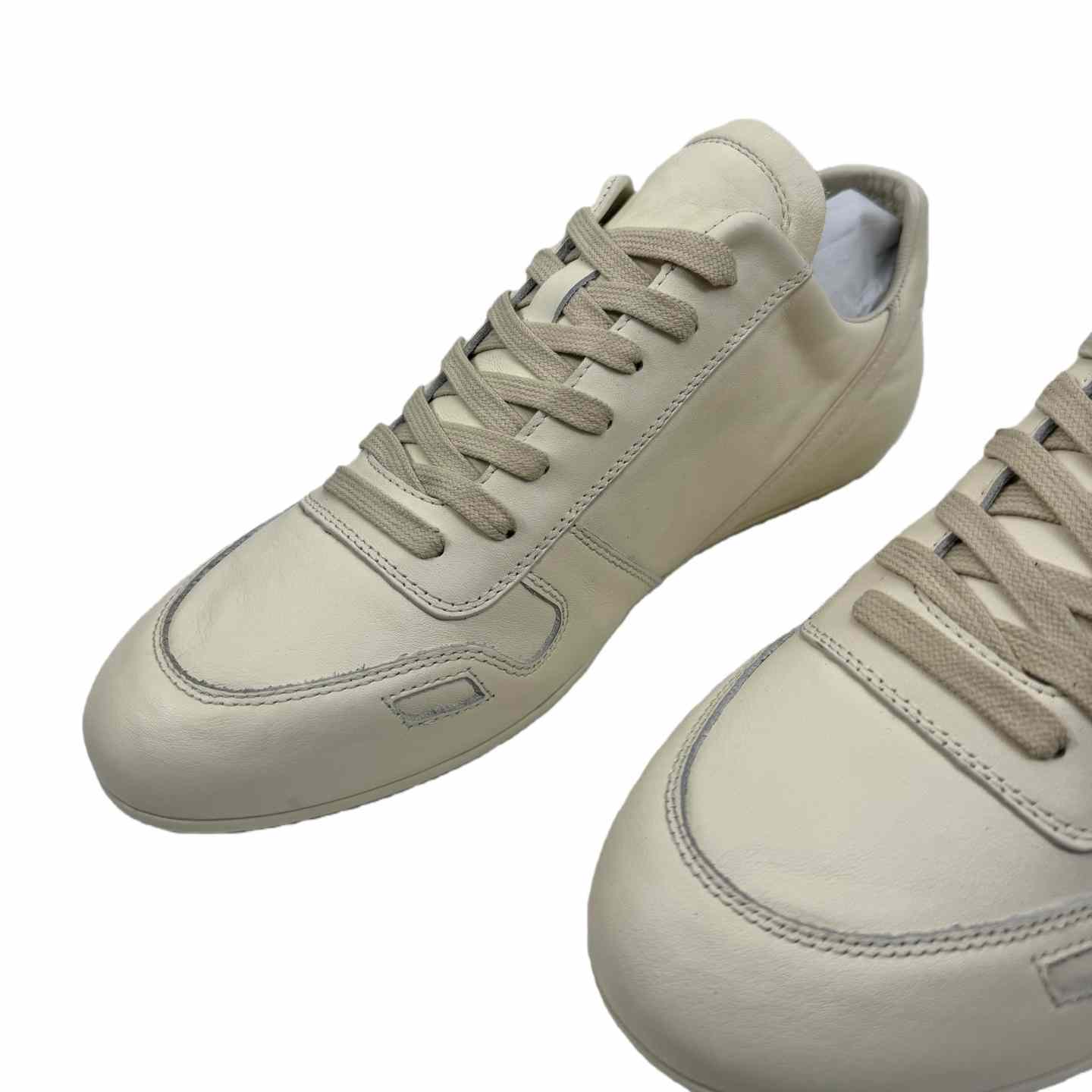 Rick Owens Minimal Sneak Leather Panel Sneakers - DopestKickz