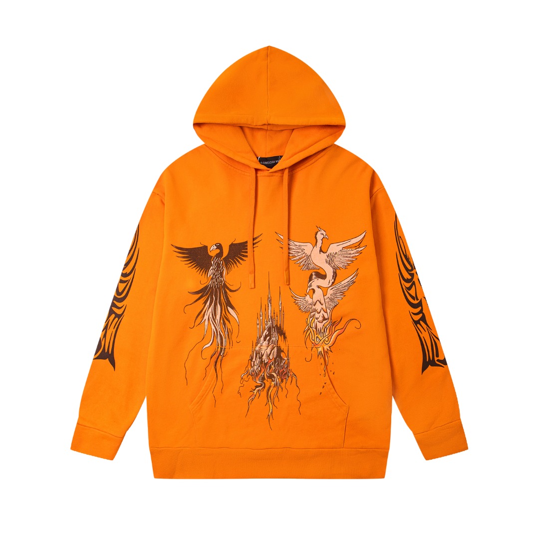 Who Decides War Nefarious Bird-print Hoodie - DopestKickz