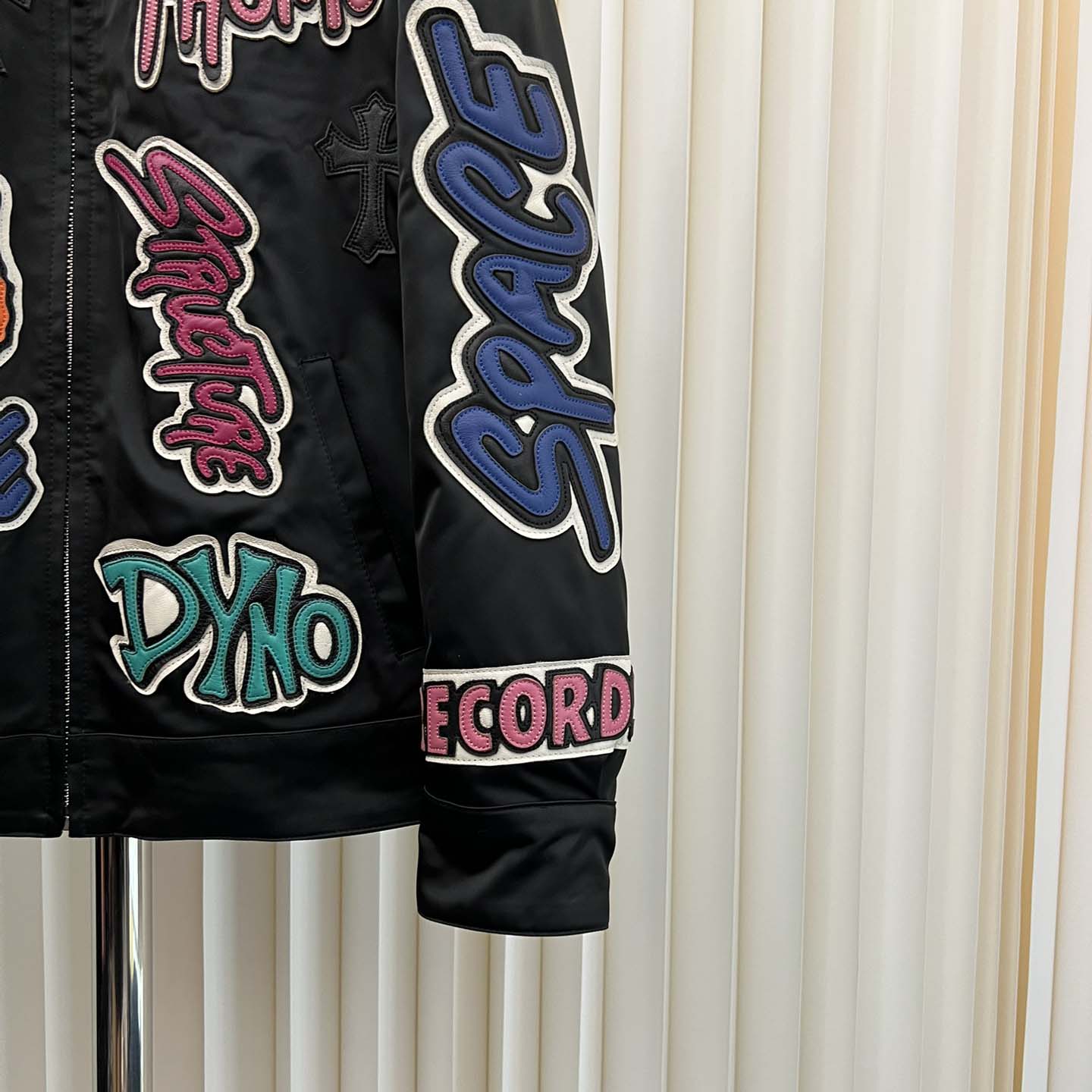 Chrome Hearts Matty Boy Cross patch Zip Up Jacket  - DopestKickz