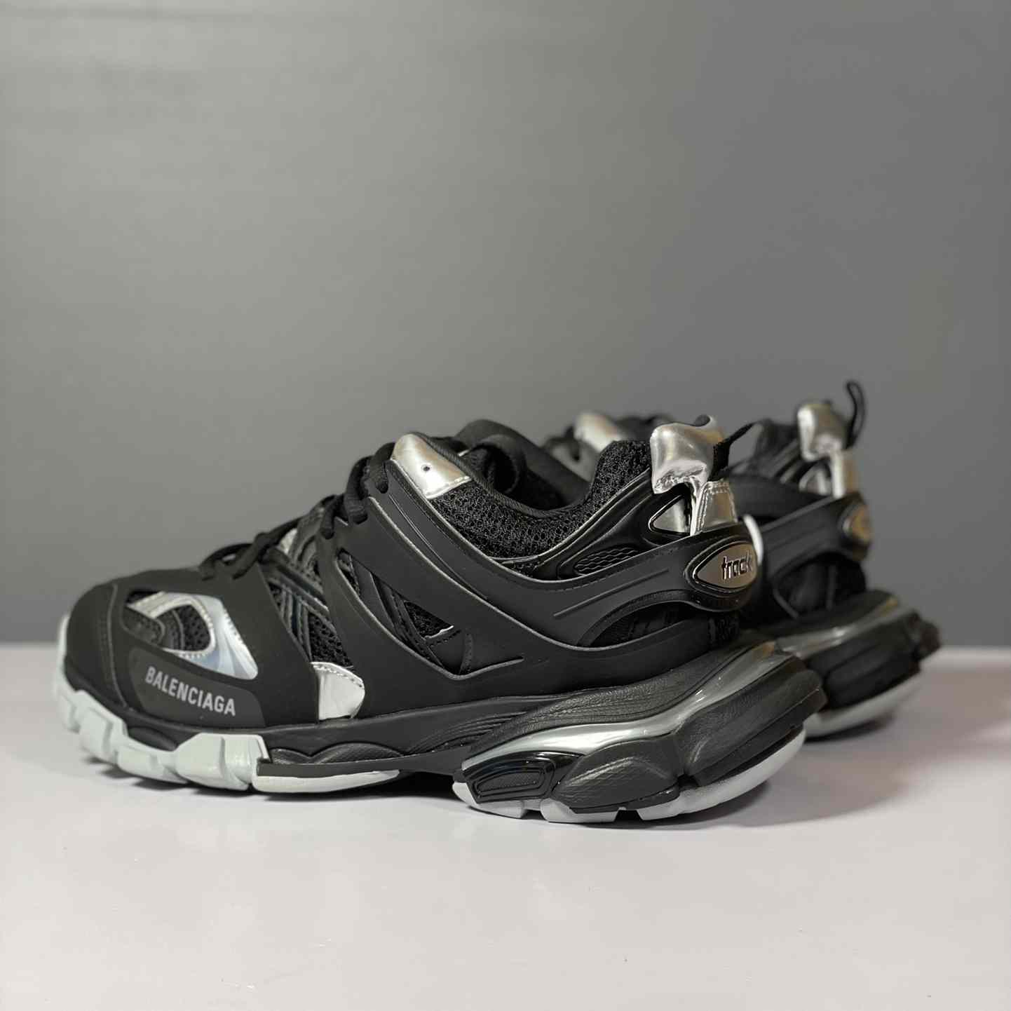 Balenciaga Track Sneaker 'Black Silver' - DopestKickz