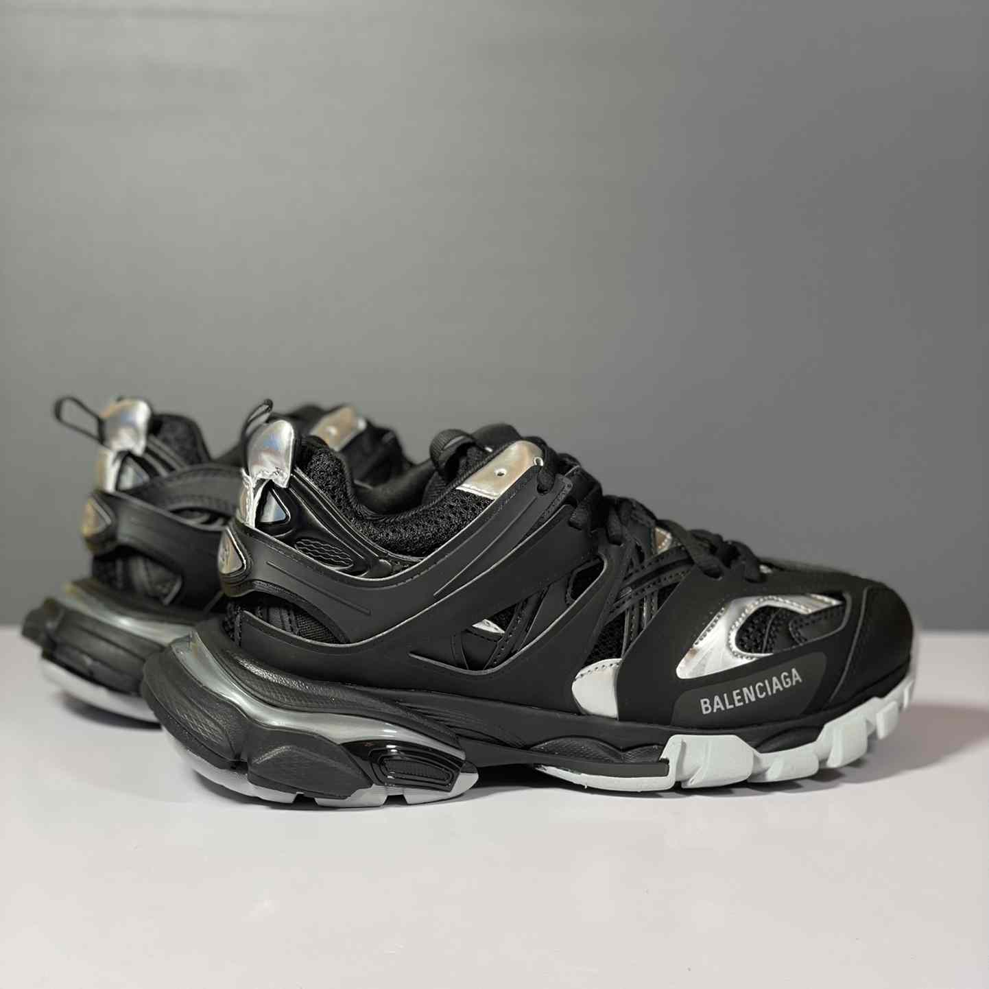 Balenciaga Track Sneaker 'Black Silver' - DopestKickz