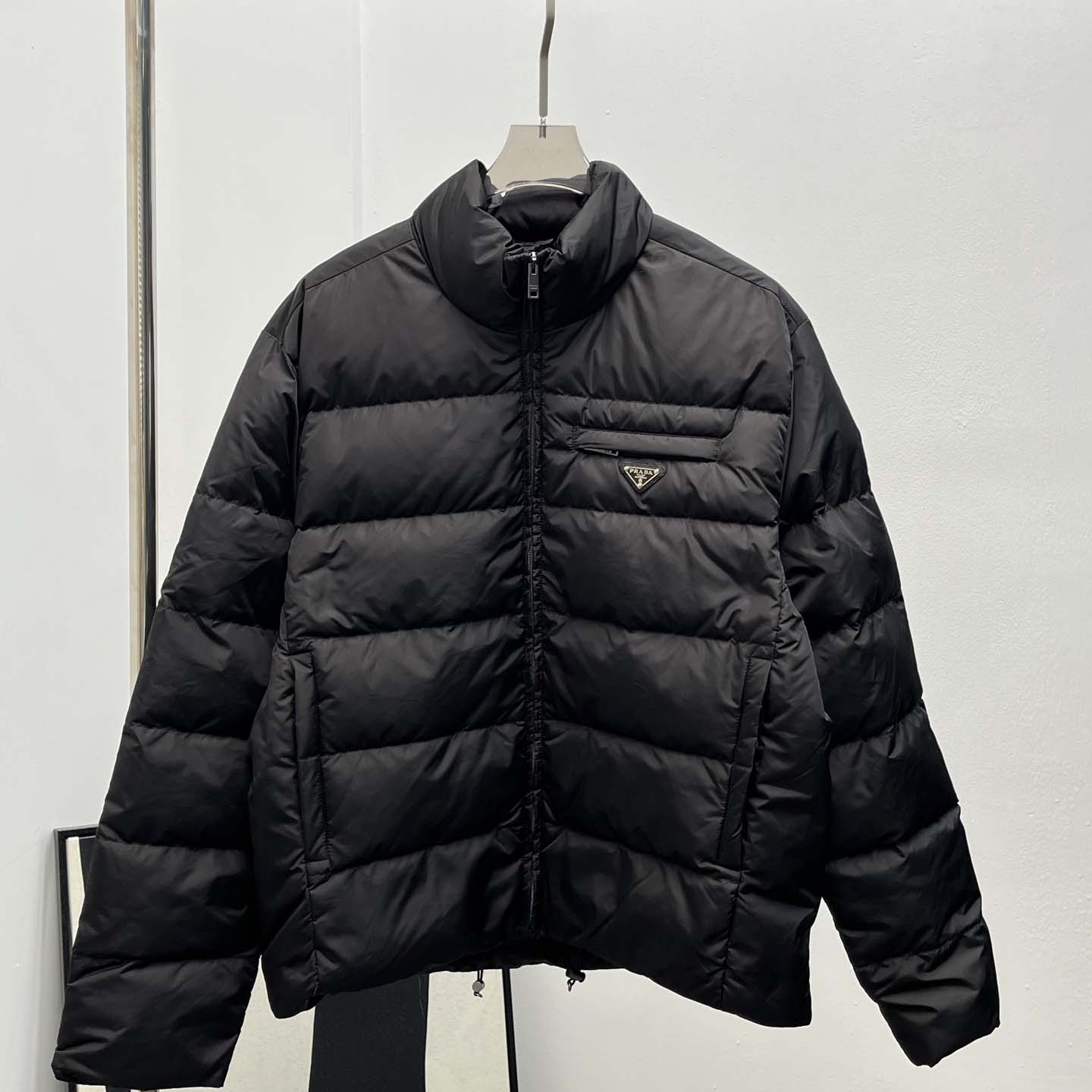 Prada Re-nylon Down Jacket In Black - DopestKickz