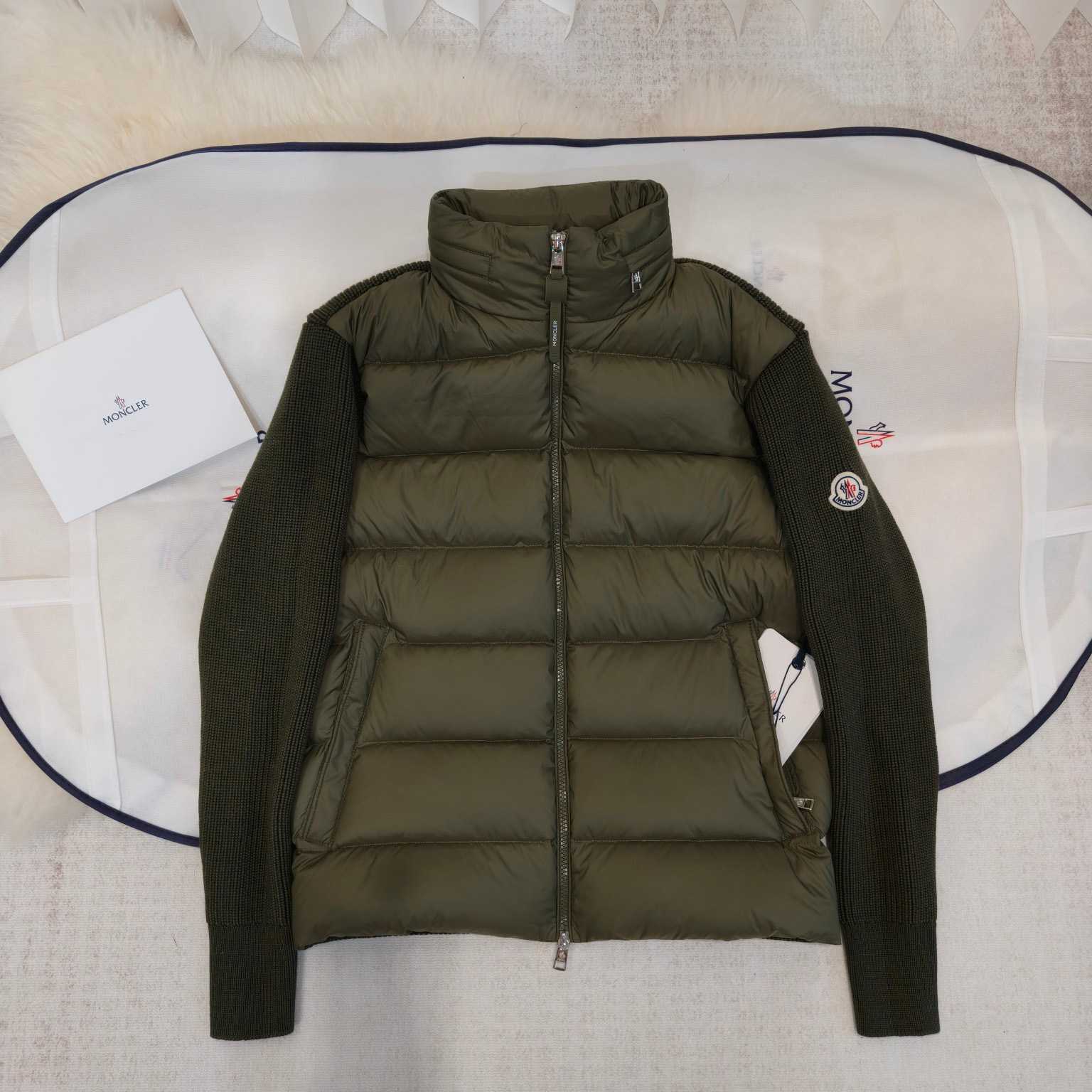 Moncler Padded Wool & Cashmere Zip-Up Cardigan - DopestKickz