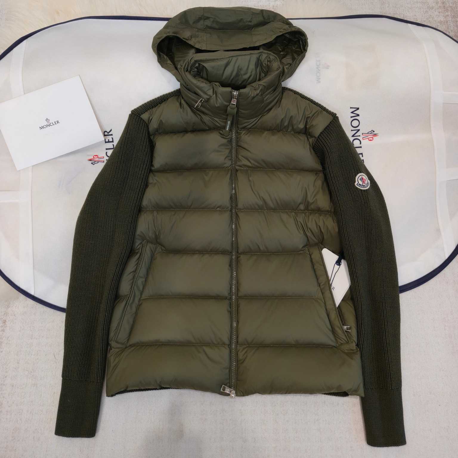 Moncler Padded Wool & Cashmere Zip-Up Cardigan - DopestKickz