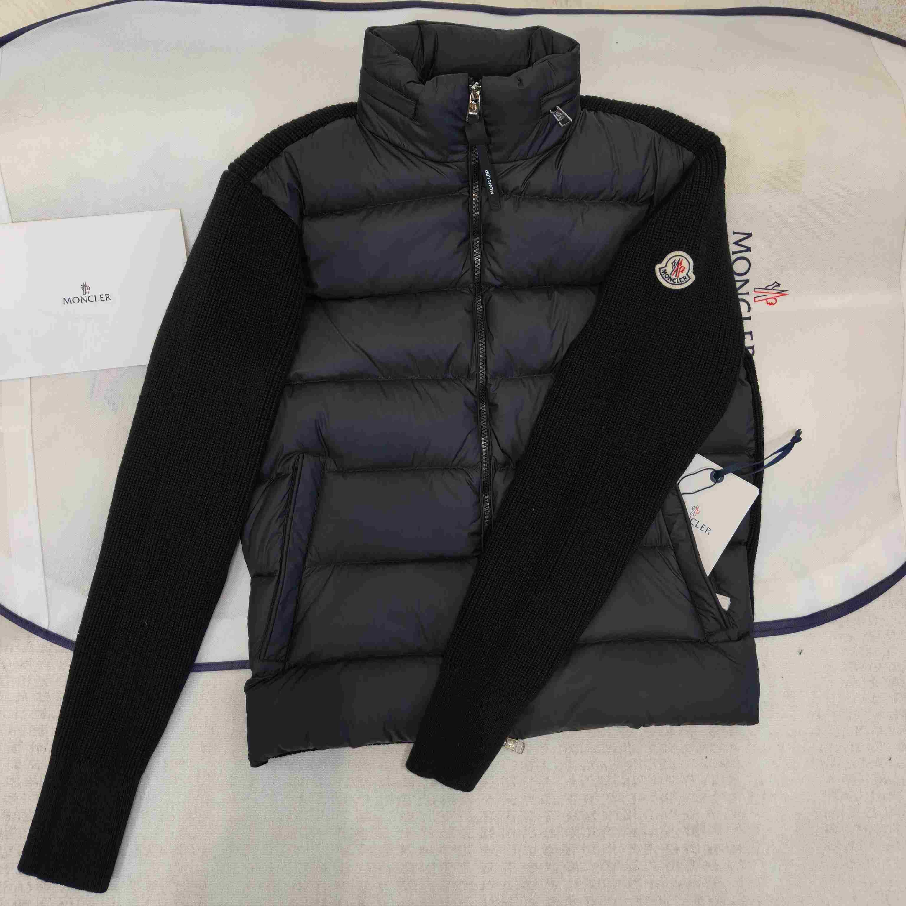 Moncler Padded Wool & Cashmere Zip-Up Cardigan - DopestKickz