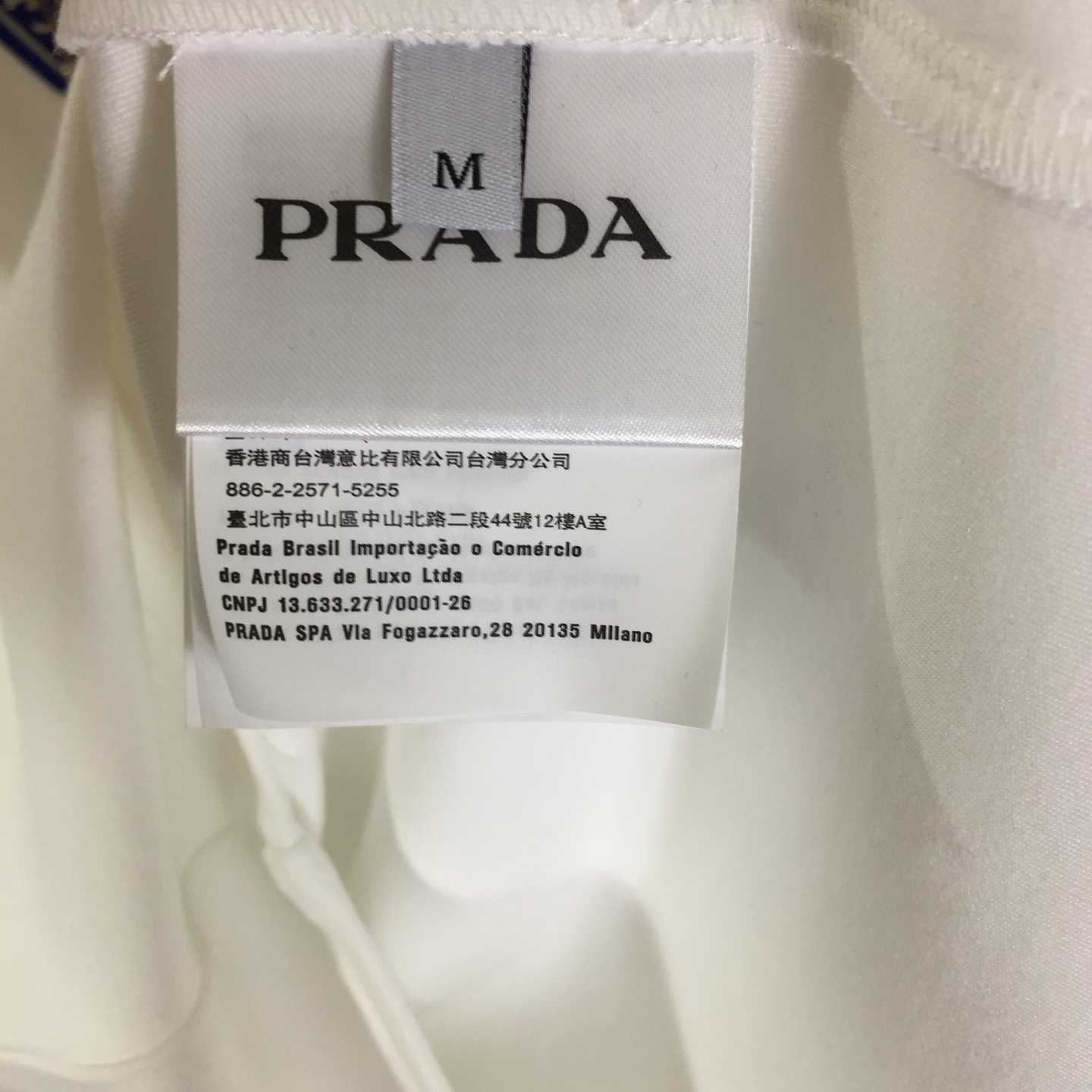 Prada Logo Cotton Tee - DopestKickz