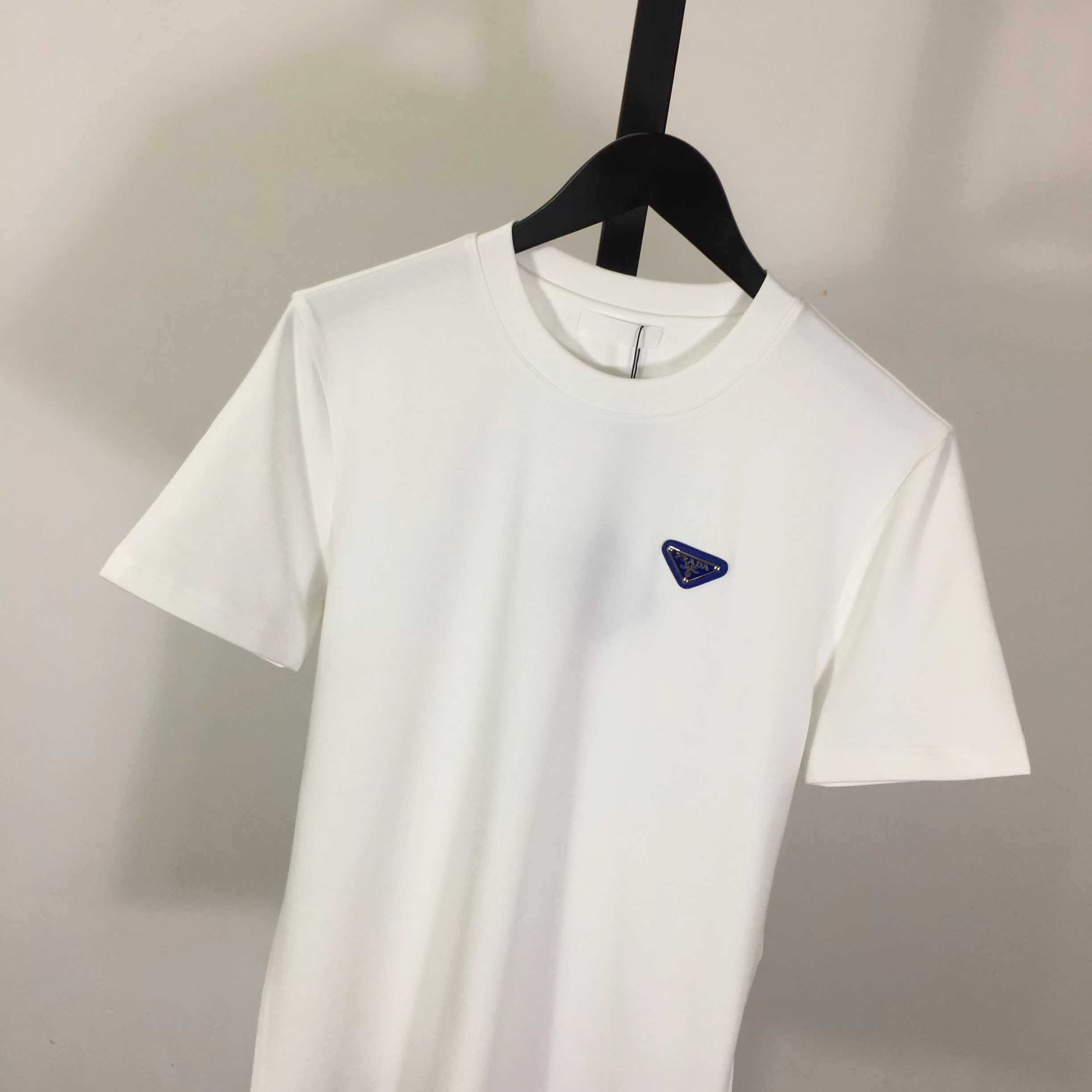 Prada Logo Cotton Tee - DopestKickz